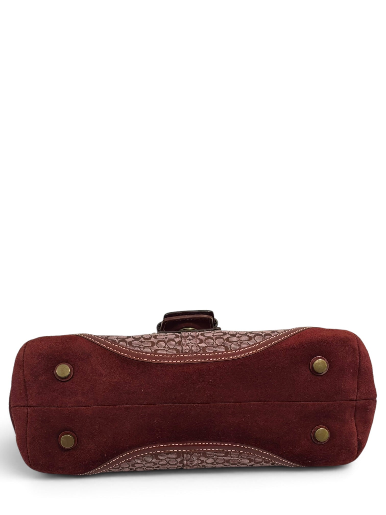 Vintage Coach Soho Bag Red Signature Y2K Flap Handbag 7078
