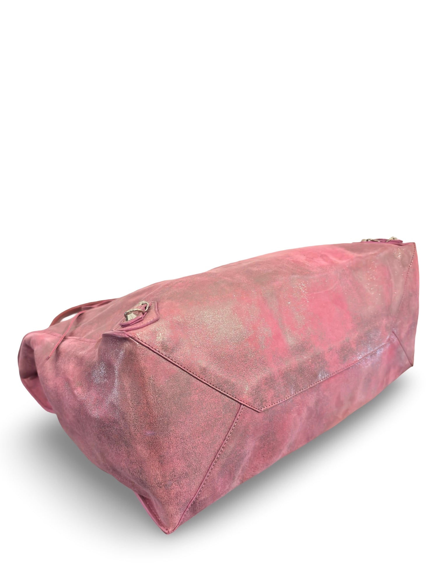 Balenciaga Metallic Leather Pink & Silver Papier A5
City Tote Shoulder Bag
