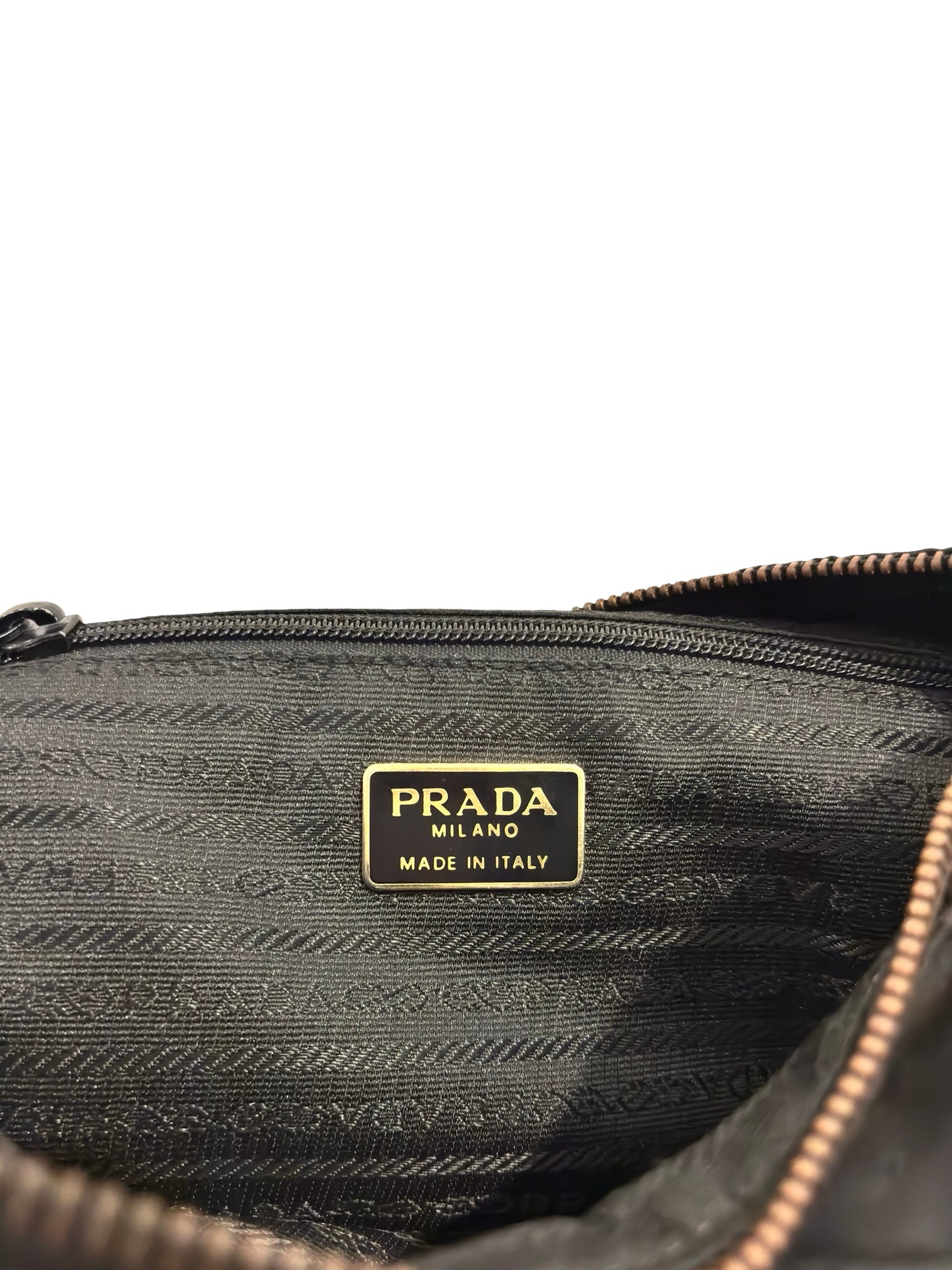 Prada Nylon Black Tessuto Quilted Chain Shoulder / Crossbody
Bag