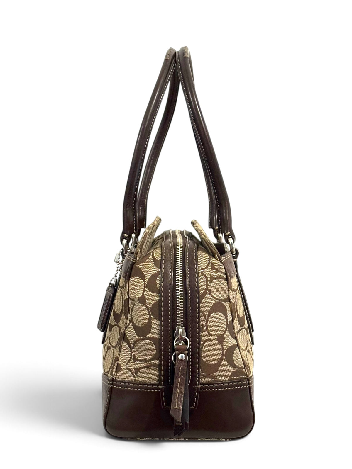 Vintage Coach Hamptons Bag F11596 Signature Turnlock Tote