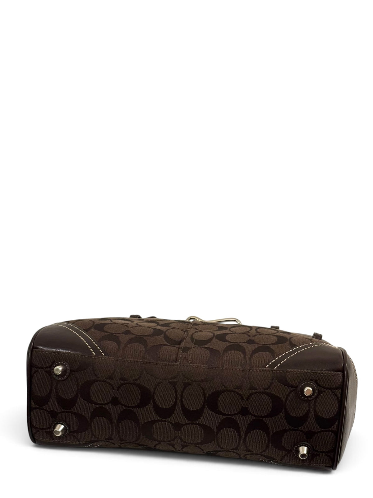 Vintage Coach Hamptons Bag 8K06 Chocolate Brown Tote