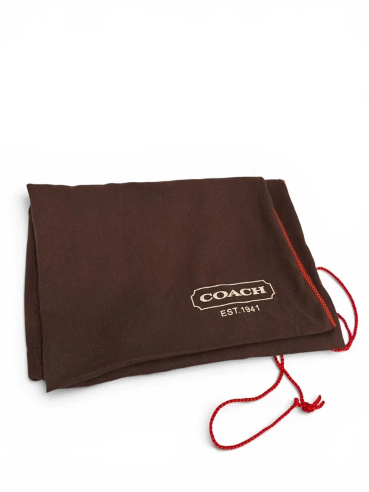 Coach Hampton Signature Canvas & Leather Tassle Brown Vintage Tote Shoulder Bag