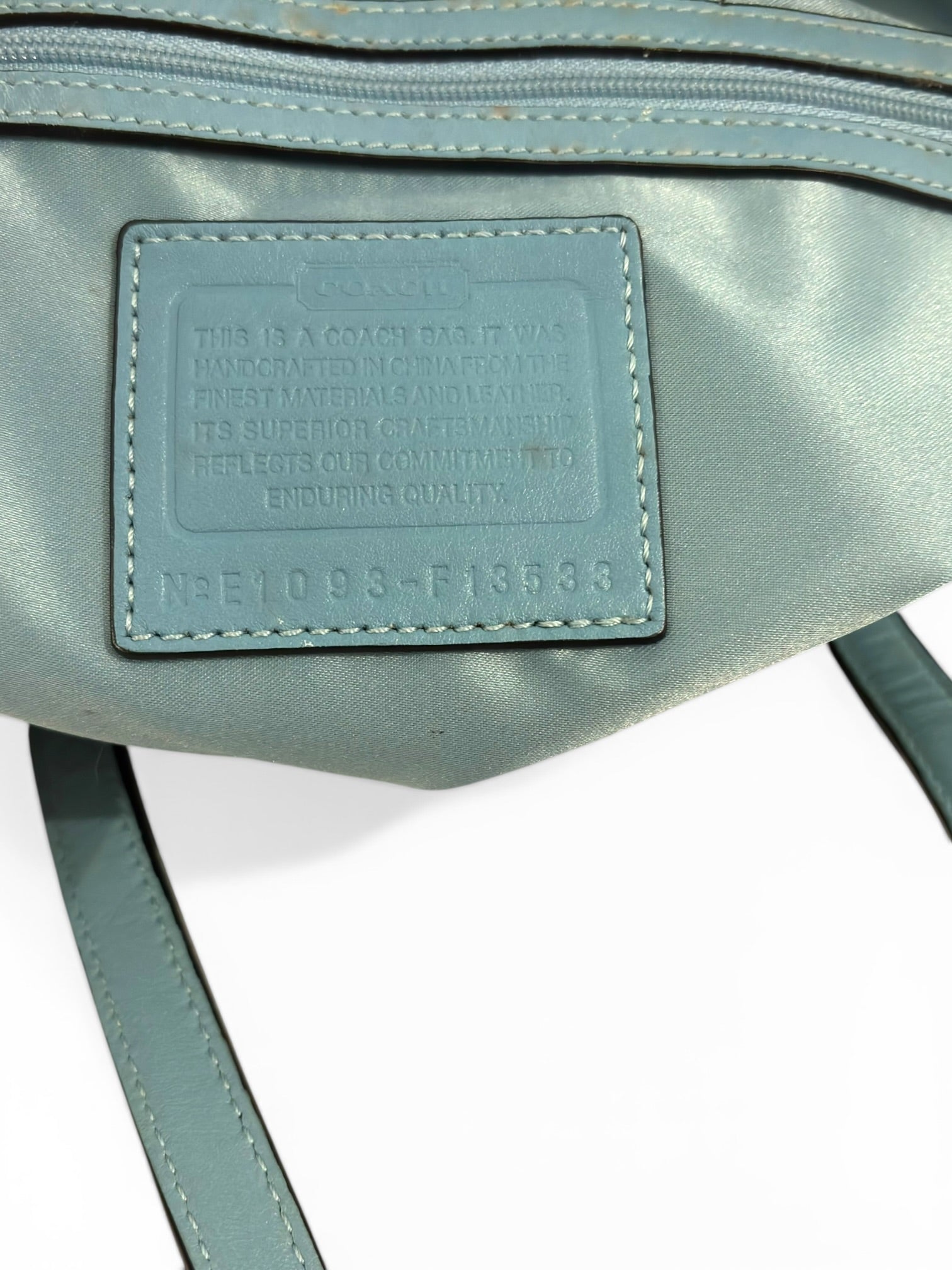 Coach Signature Stripe Black & Grey Canvas / Leather Kisslock Vintage Tote Shoulder Bag