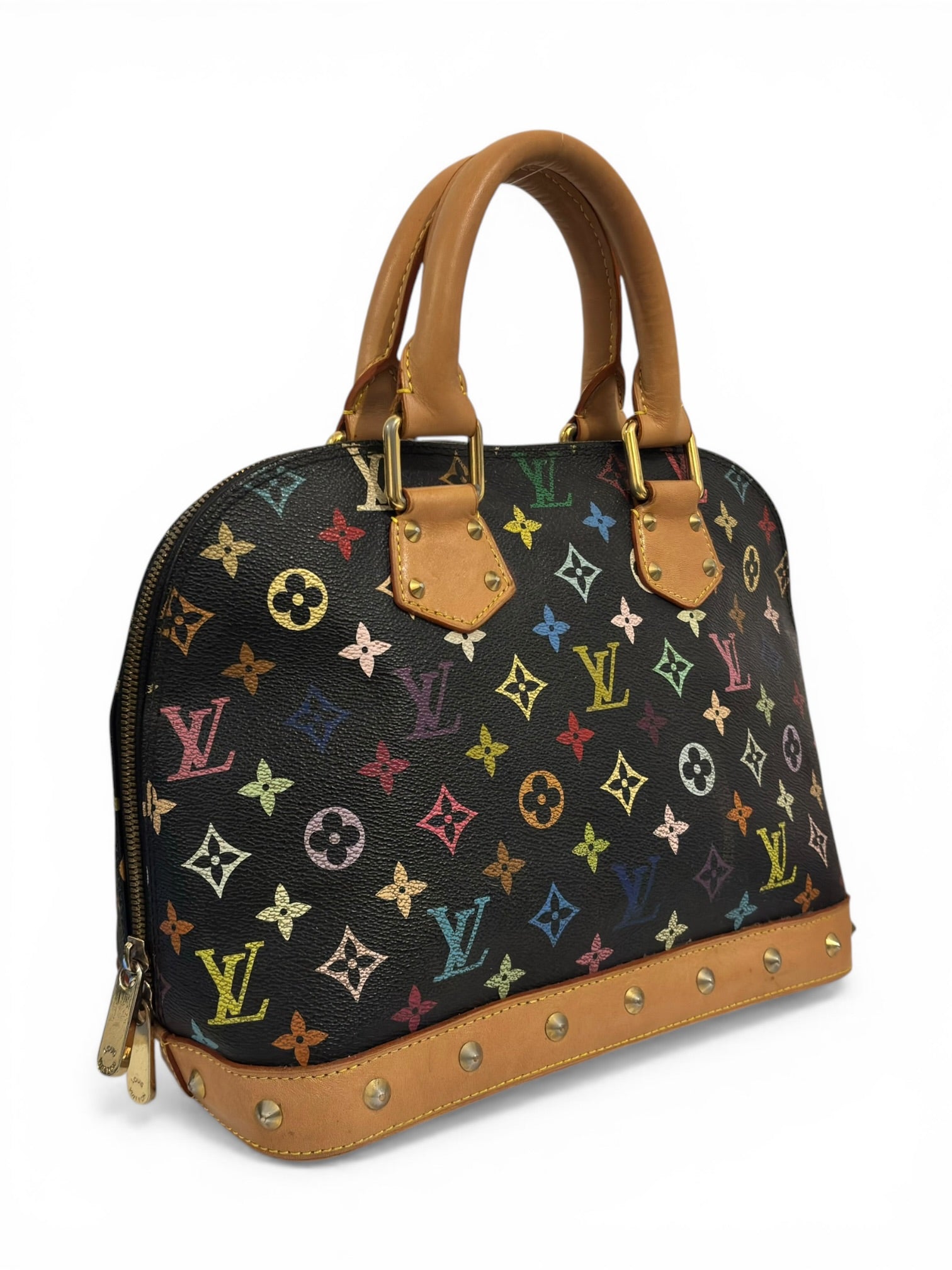 Louis Vuitton Limited Edition X Takashi Murakami
Black & Multicolour Alma PM Handbag