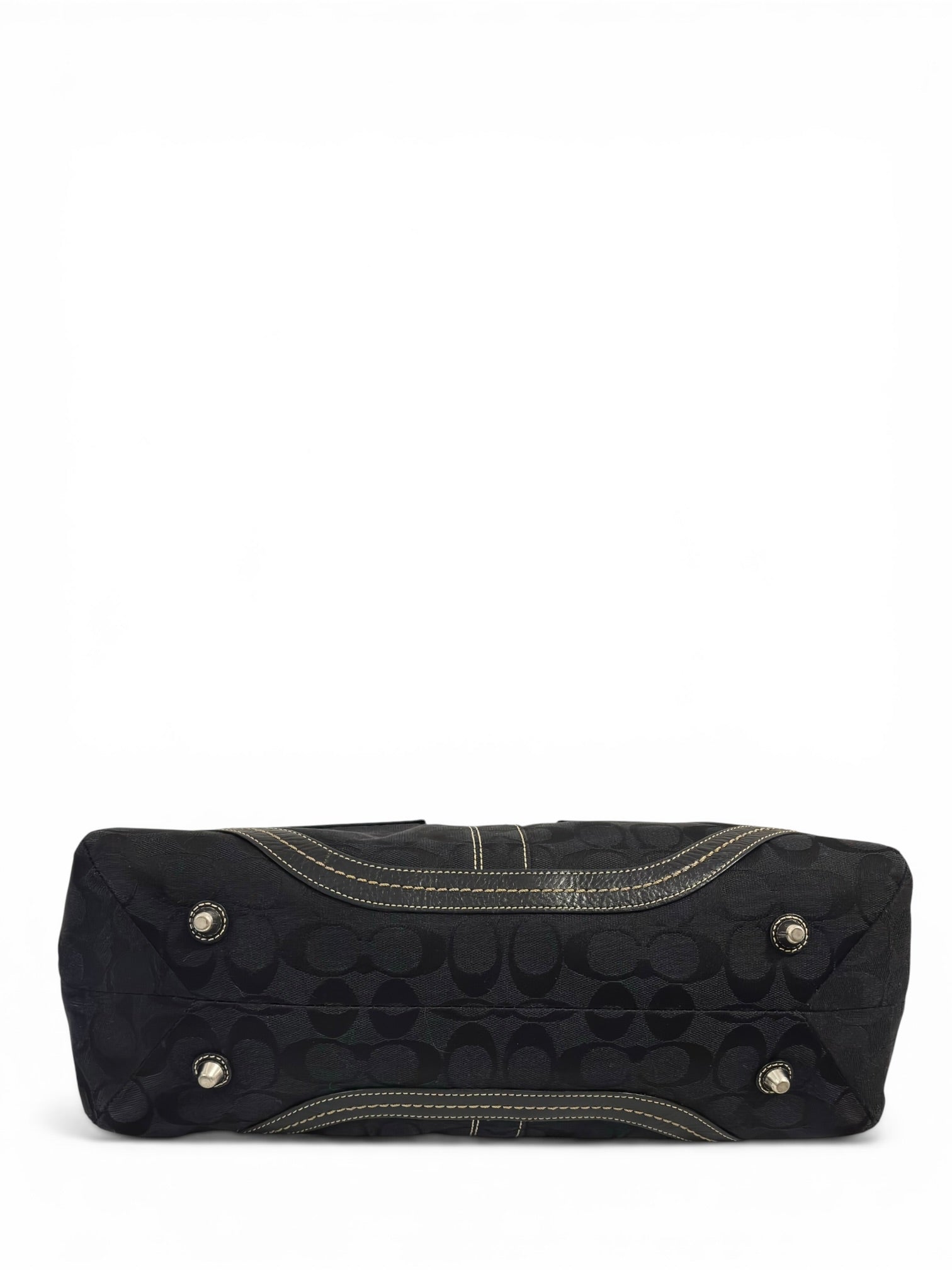 Coach Black Soho Canvas & Leather Buckle Braided
Shoulder Bag 5089
