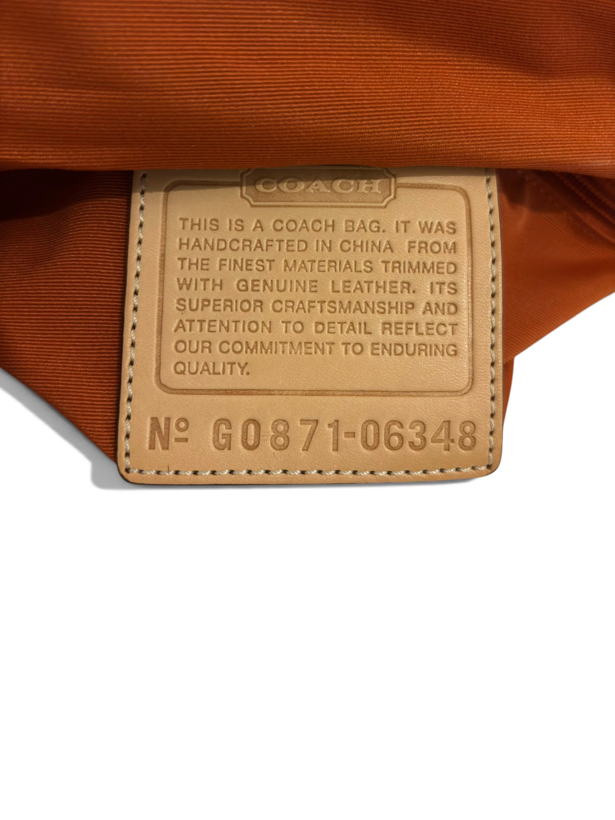 Vintage Coach Hamptons Bag 06348 Signature Canvas In Brown