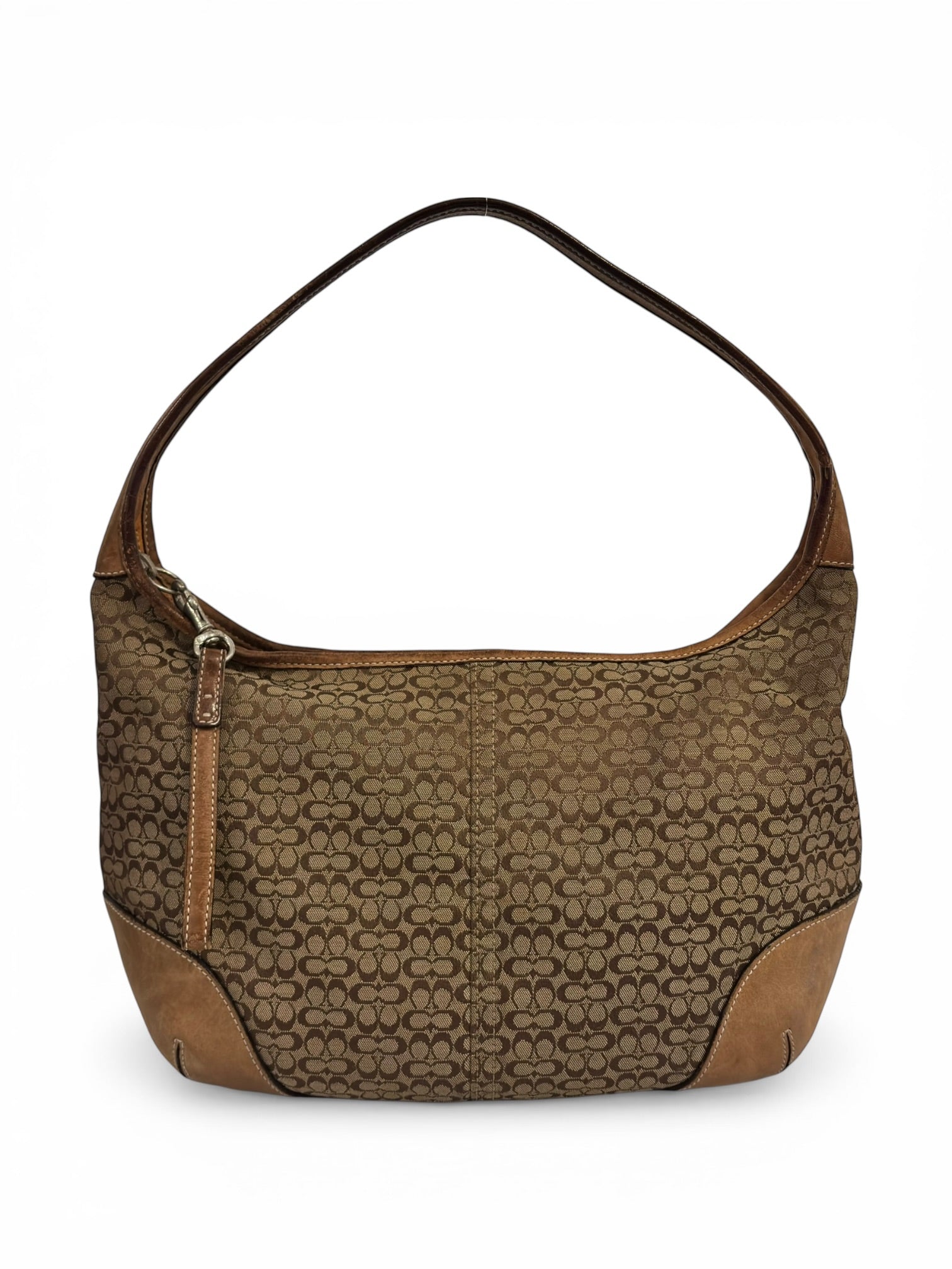 Coach Brown Signature Canvas & Leather Ergo Slouchy Vintage 2000's Hobo Shoulder Bag