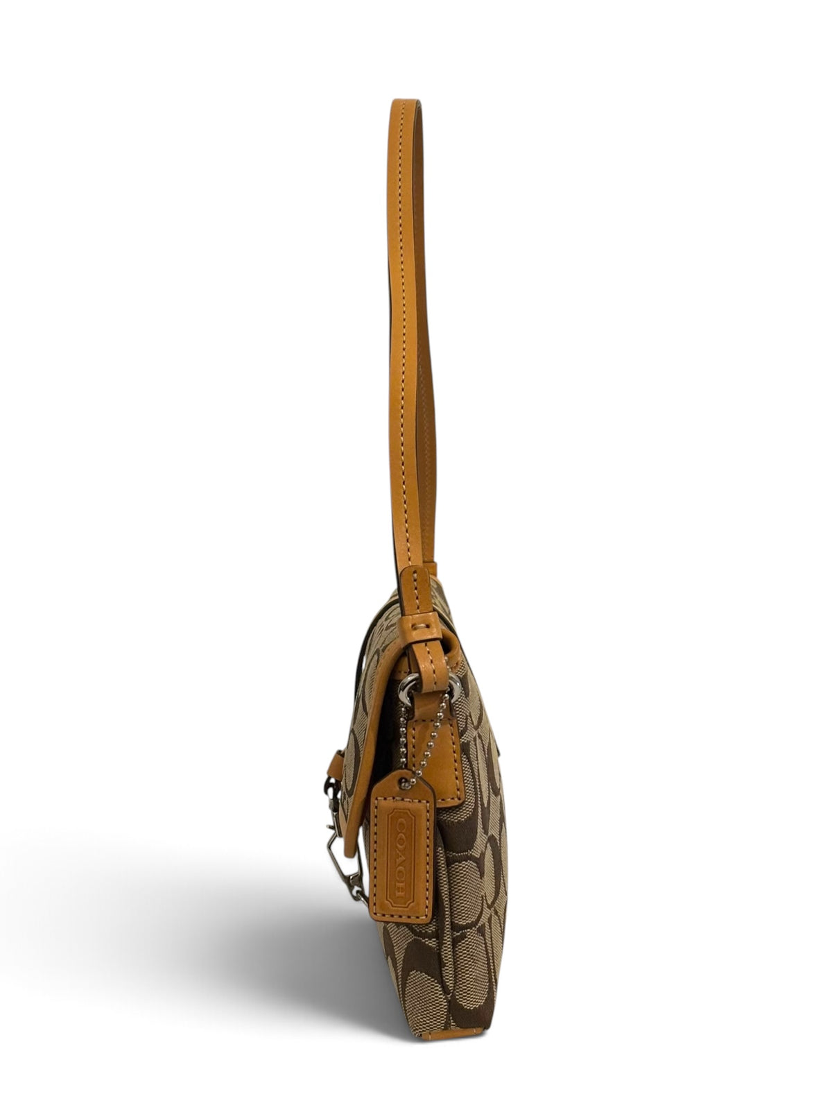 Vintage Coach Hamptons Bag 06348 Signature Canvas In Brown