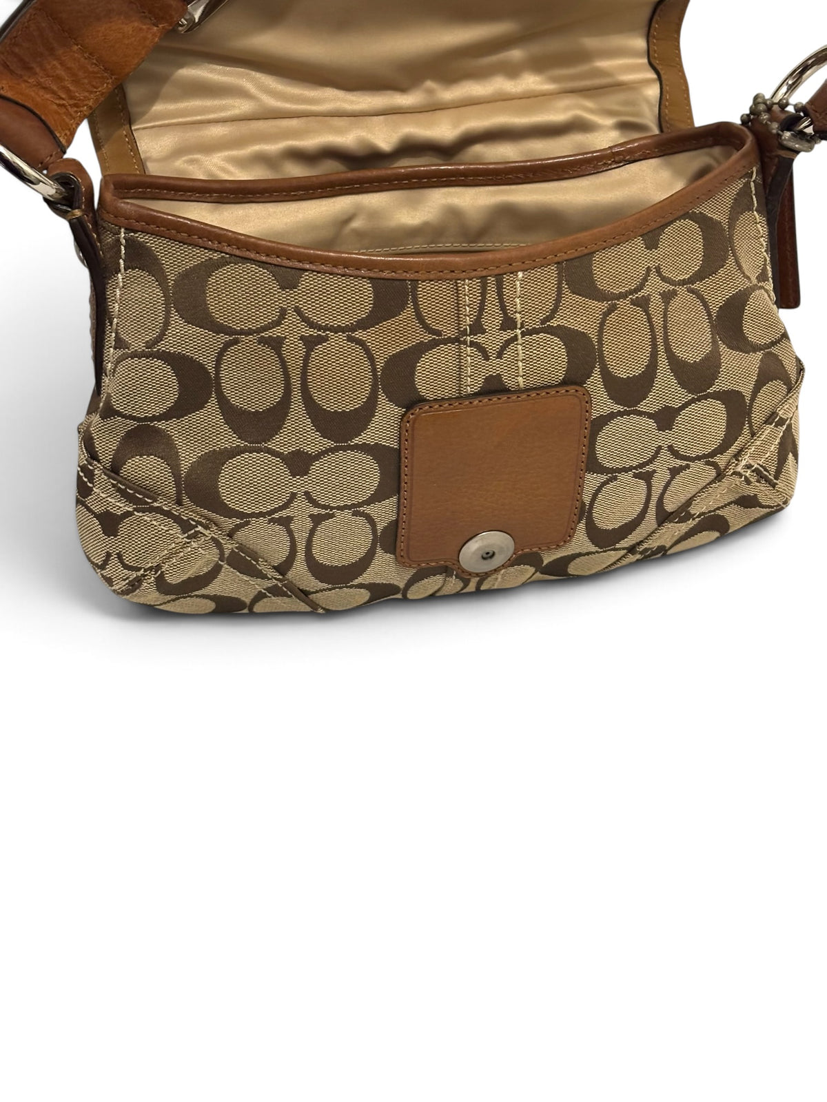 Vintage Coach Soho Bag 11860 Signature Flap Shoulder Bag