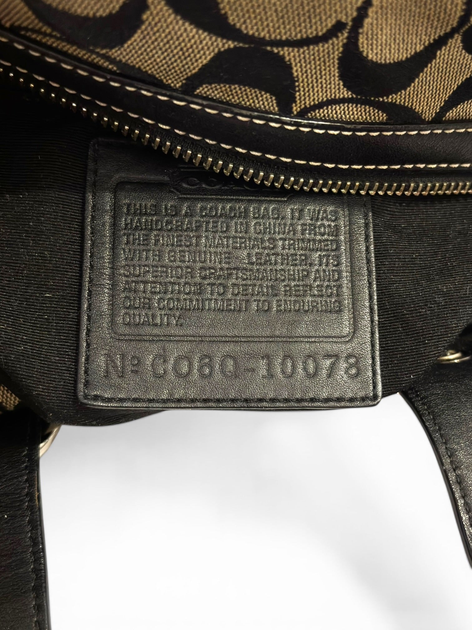 Coach Soho Black & Grey Signature Buckle Boston
Shoulder Bag