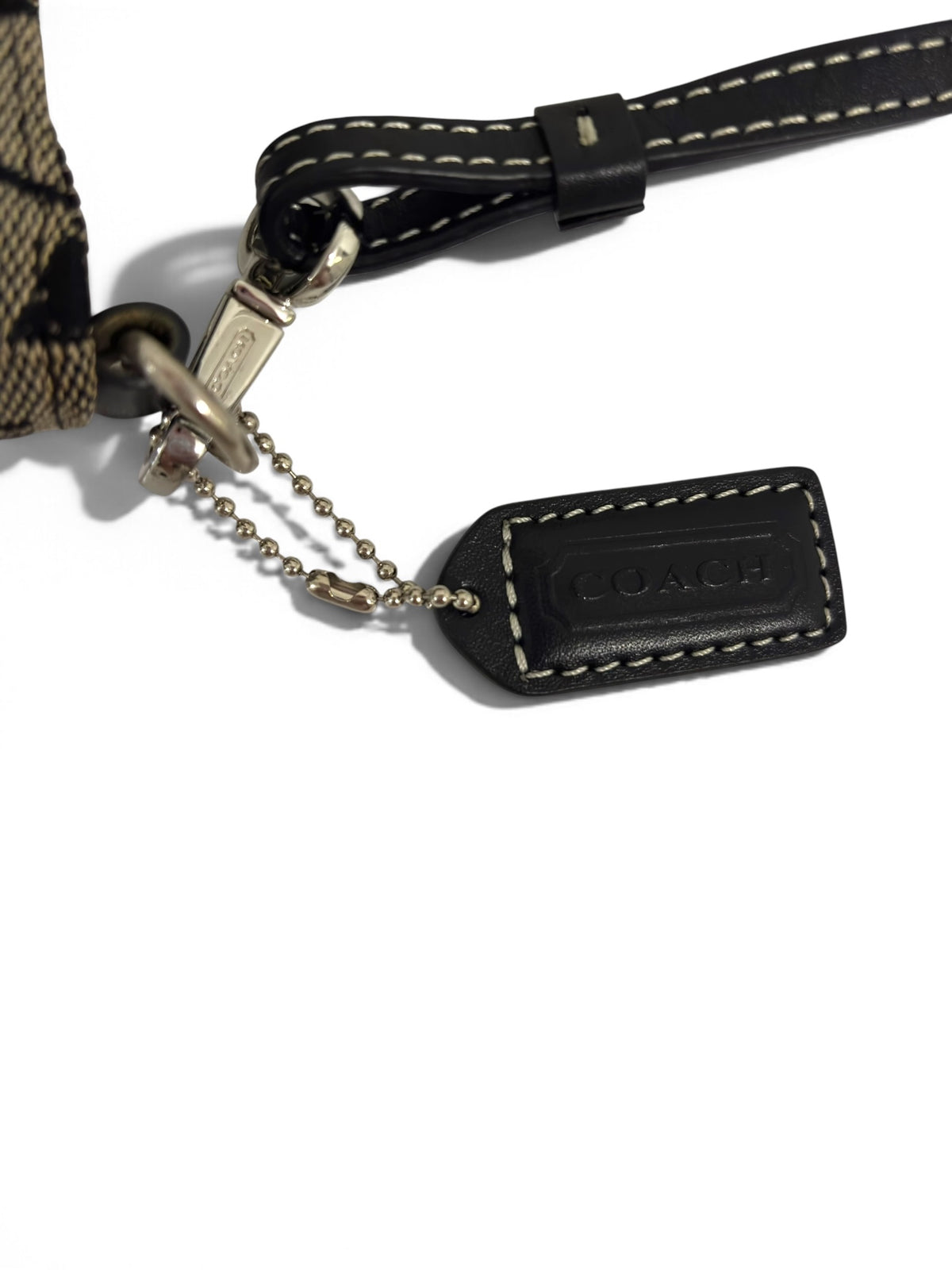 Vintage Coach Demi Bag 6094 In Signature Black & Grey