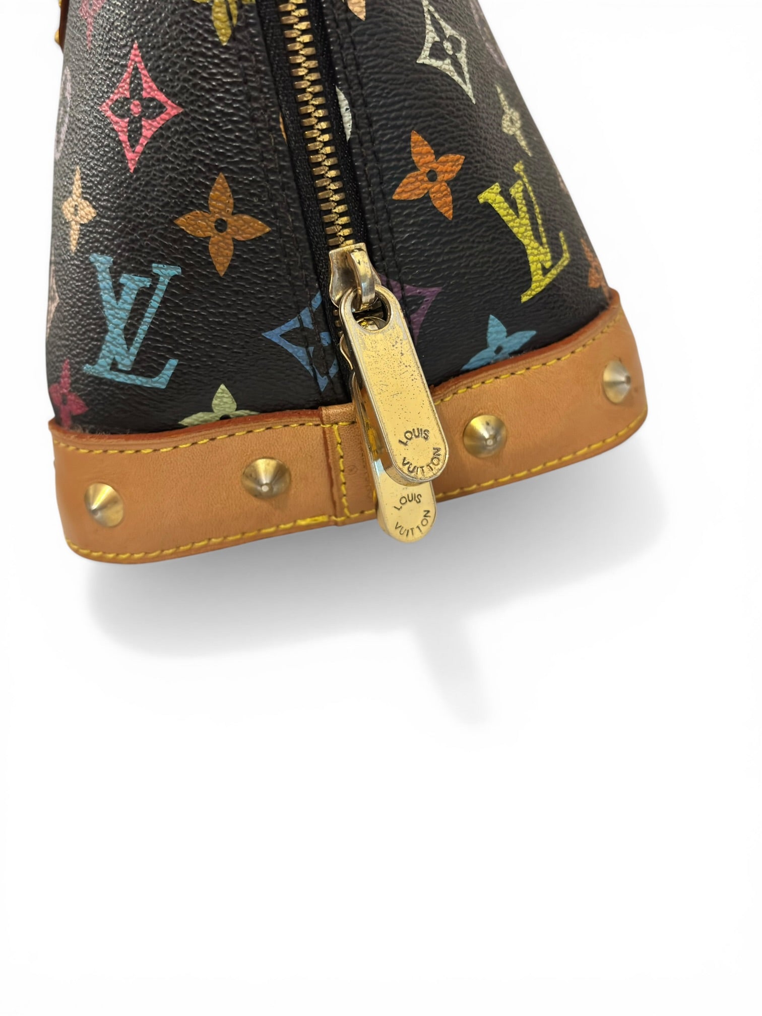 Louis Vuitton Limited Edition X Takashi Murakami
Black & Multicolour Alma PM Handbag