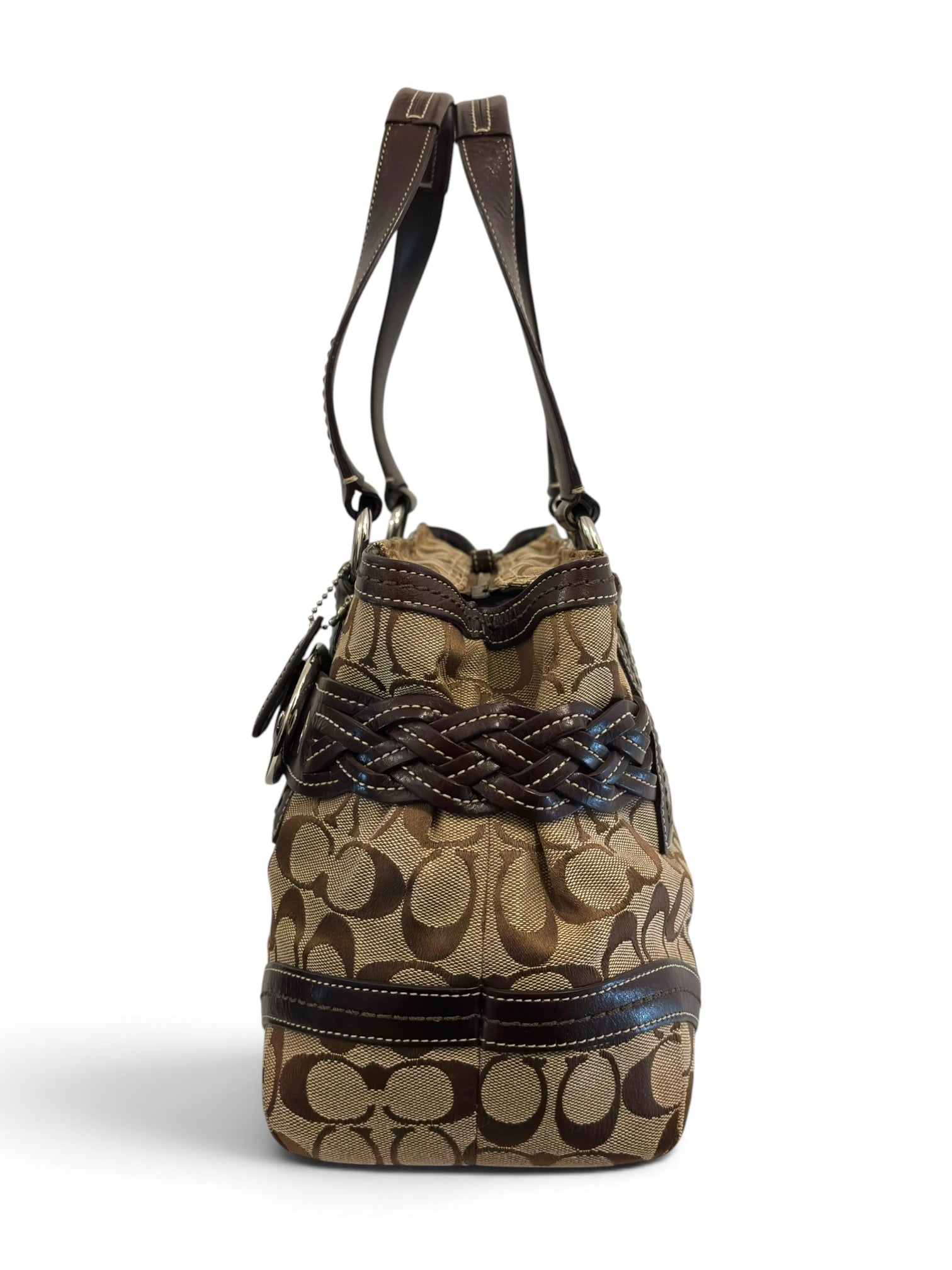 Vintage Coach Soho Brown Signature Buckle Y2K 5089
Tote Shoulder Bag