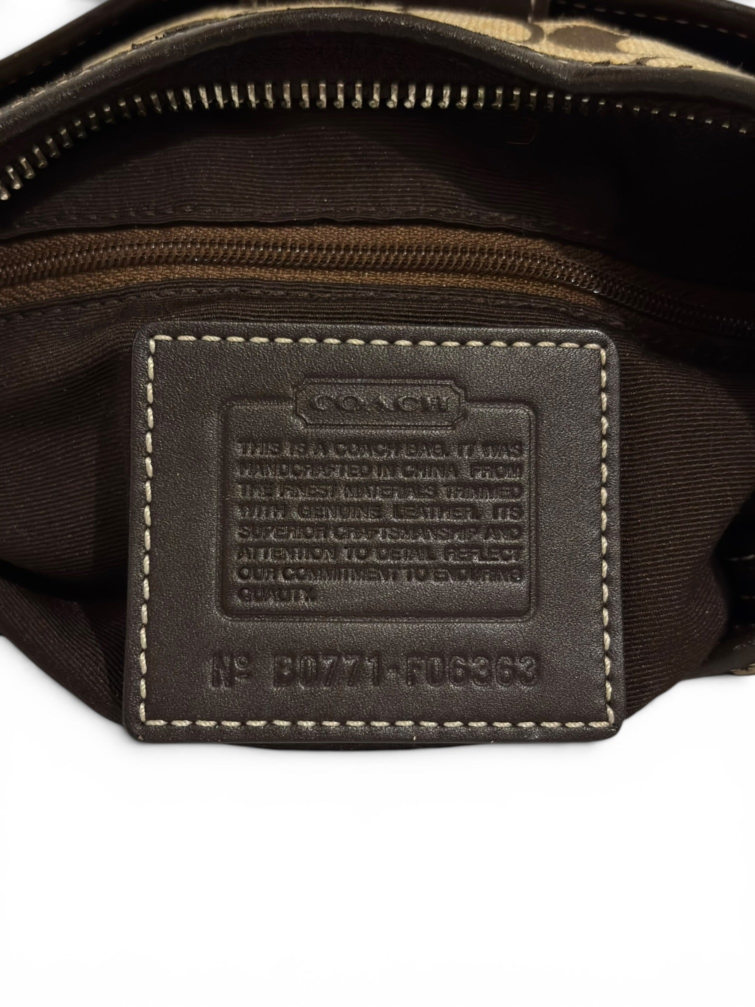 Coach Brown Signature Soho Buckle Crescent Half Moon Vintage Hobo Shoulder Bag