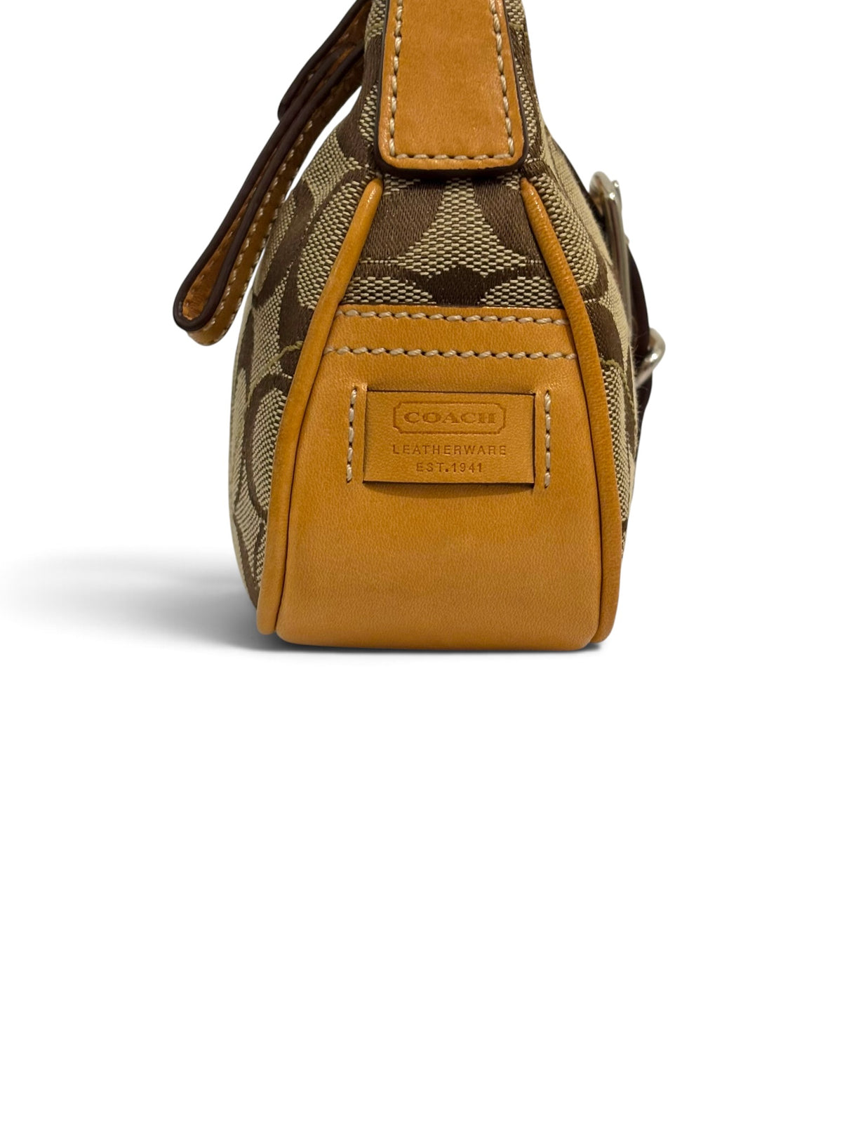 Vintage Coach Demi Mini Soho Bag 6362 Signature Brown Shoulder Bag