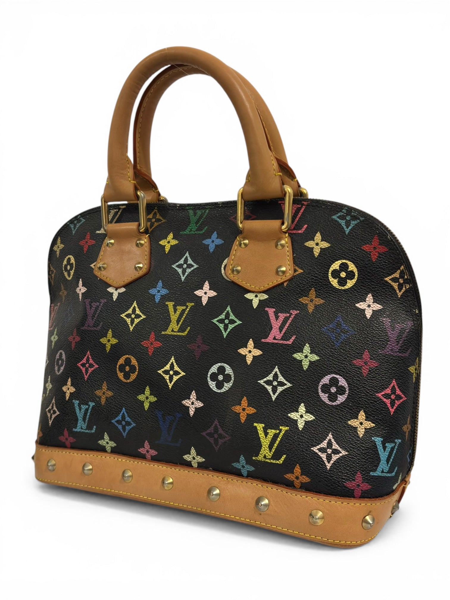 Louis Vuitton Limited Edition X Takashi Murakami
Black & Multicolour Alma PM Handbag