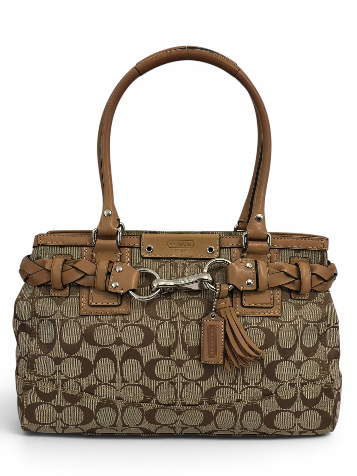 Vintage Coach Hampton Braided Clip F13065 Shoulder Bag