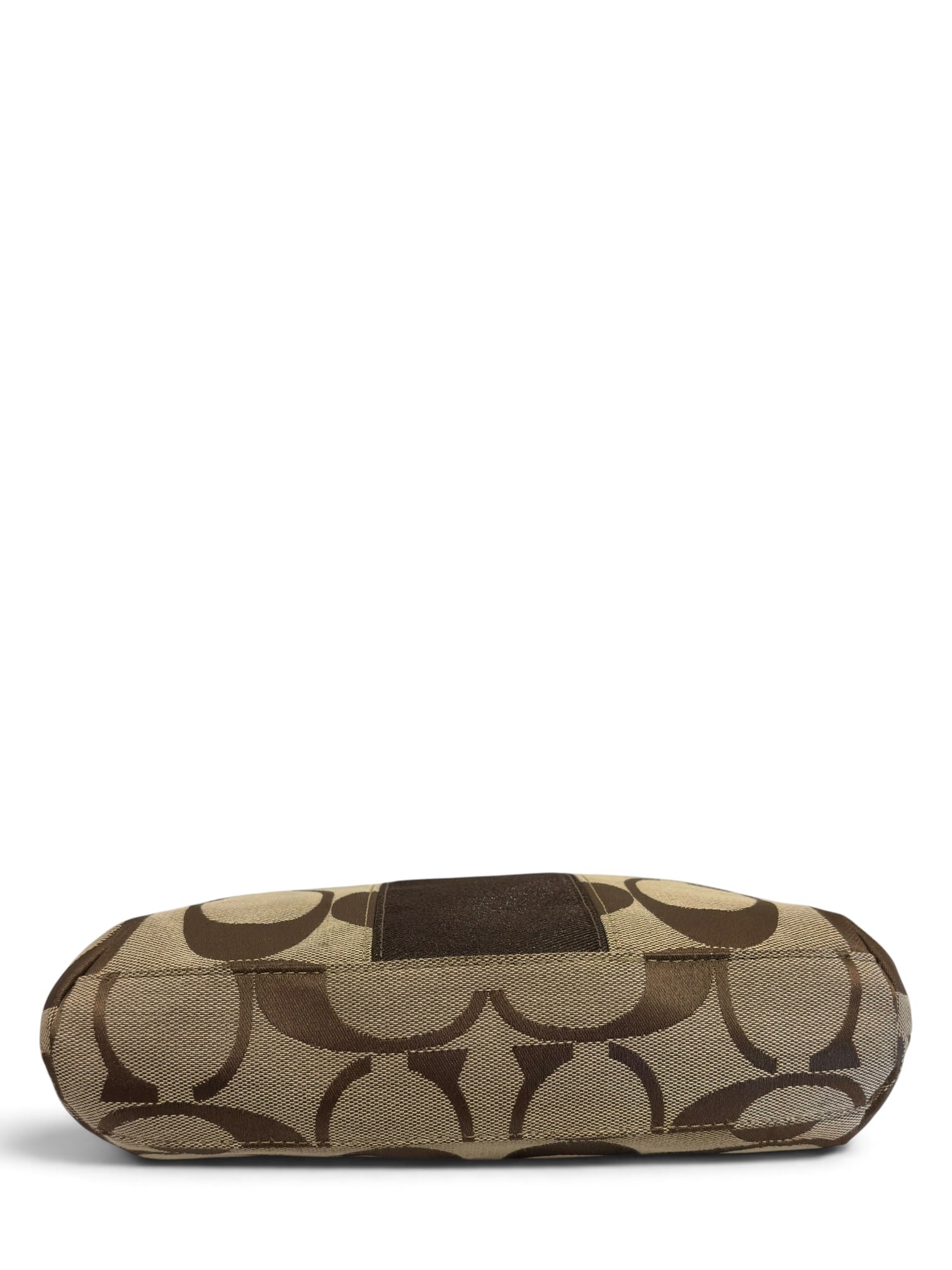 Vintage Coach Demi Shoulder Bag Signature Brown Crossbody F17439