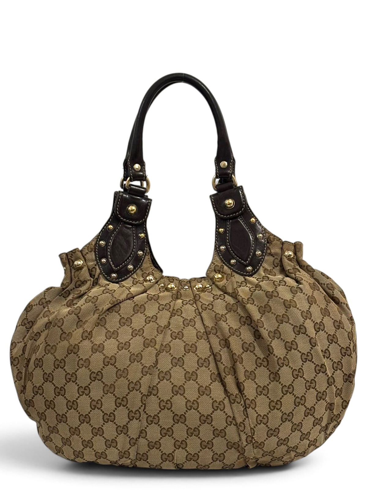 Vintage Gucci Pelham Studded Hobo Shoulder Bag 203624