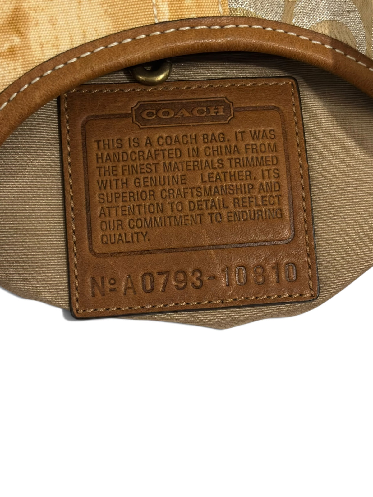 Vintage Coach Ergo Patchwork Bag 10810 Signature & Animal Print Tote