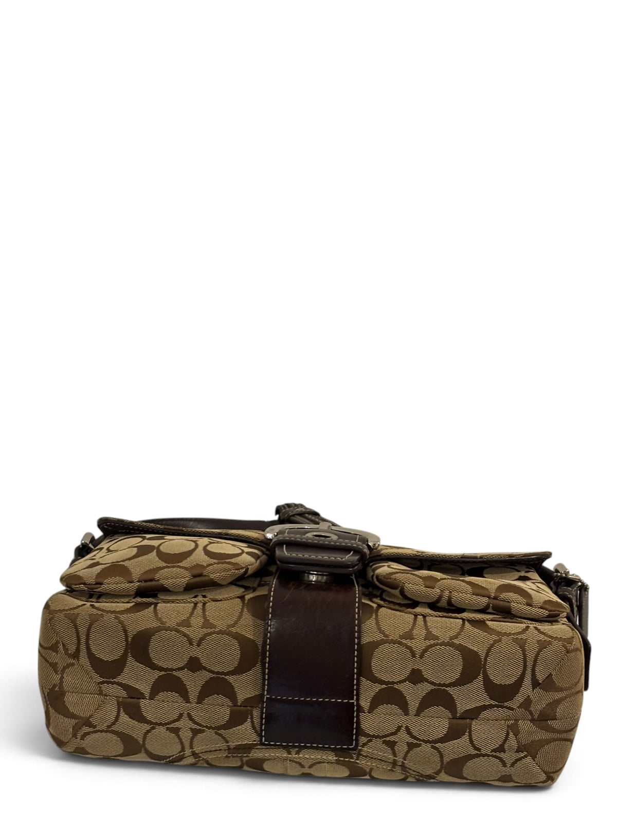 Vintage Coach Soho 6314 Braided Flap Bag Signature Brown