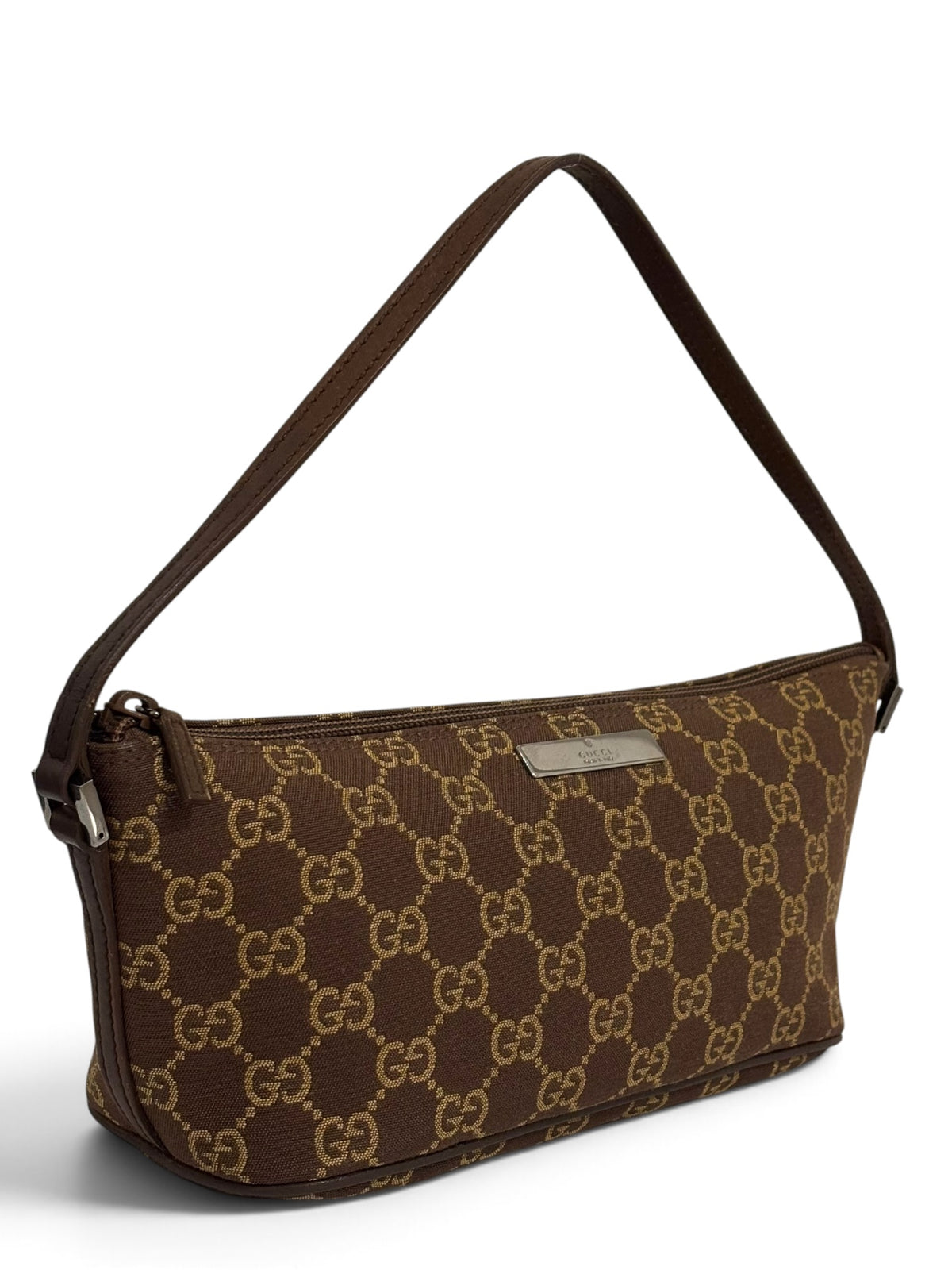 Vintage Gucci Boat Bag 039 1103 GG Monogram Pochette