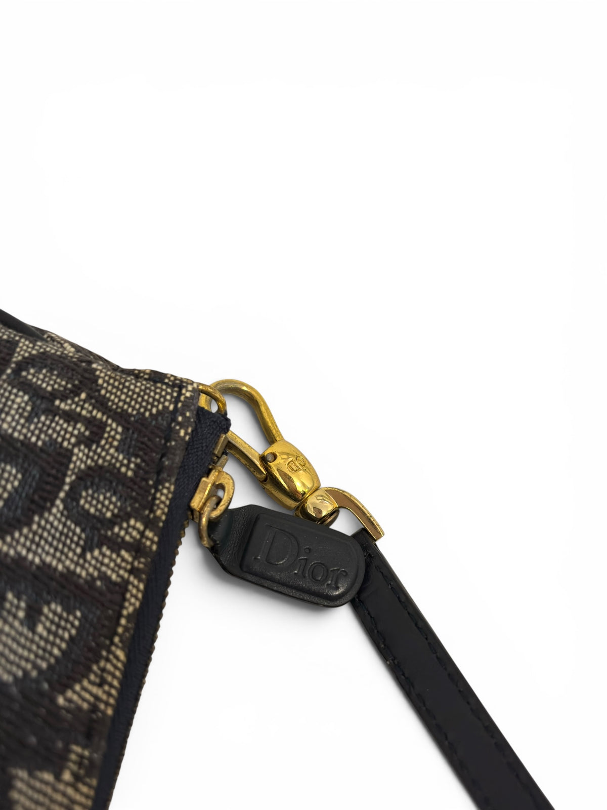Vintage Christian Dior 2002 Mini Diorissimo Saddle Pochette Shoulder Bag