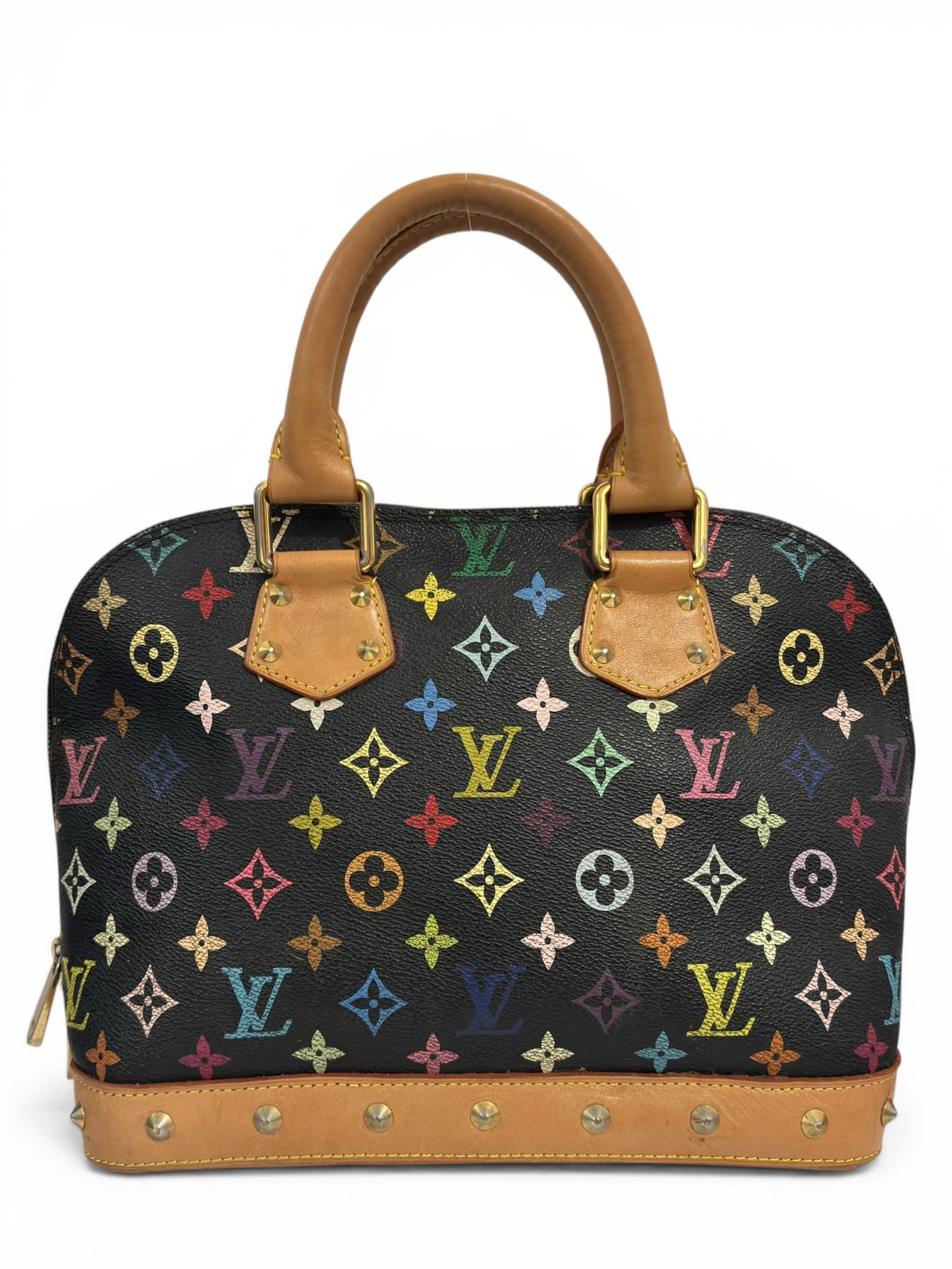 Louis Vuitton Limited Edition X Takashi Murakami
Black & Multicolour Alma PM Handbag