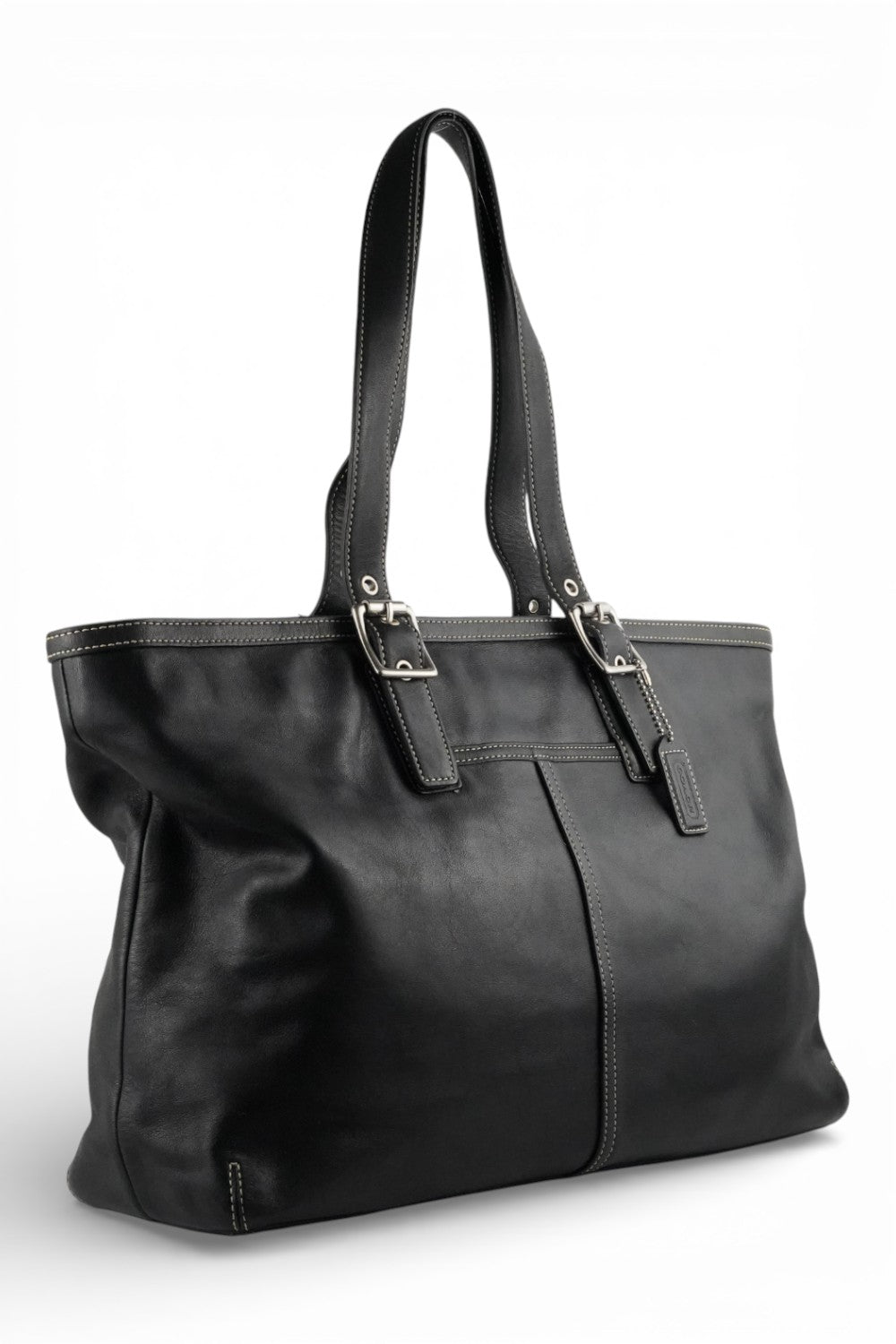 Coach Black Leather XXL Vintage Soho Vintage Tote Shoulder Bag