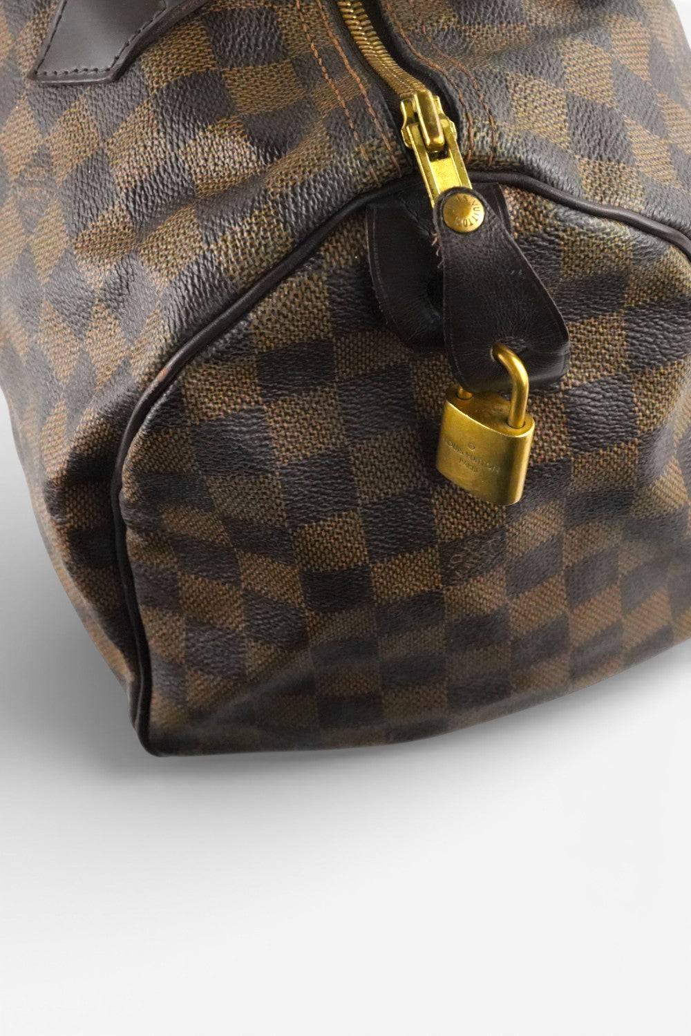 Louis Vuitton Brown Speedy 30 in Damier Ebene Canvas & Leather Handbag