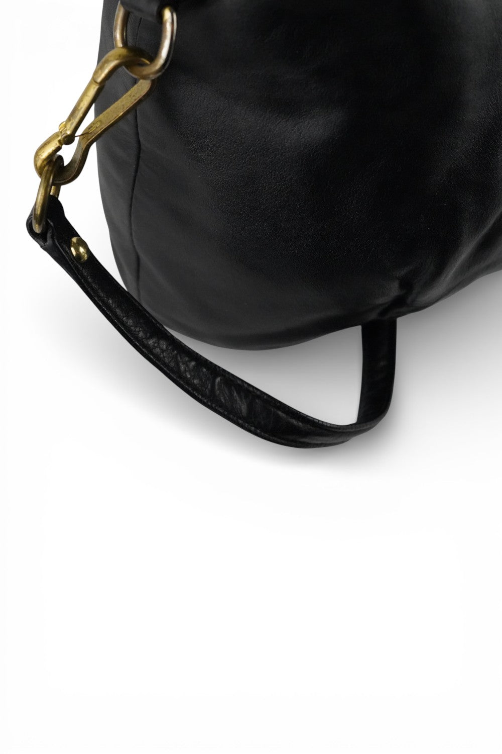 Coach Black Leather Madison Vintage Tote Gold Hardware & Strap Shoulder Bag
