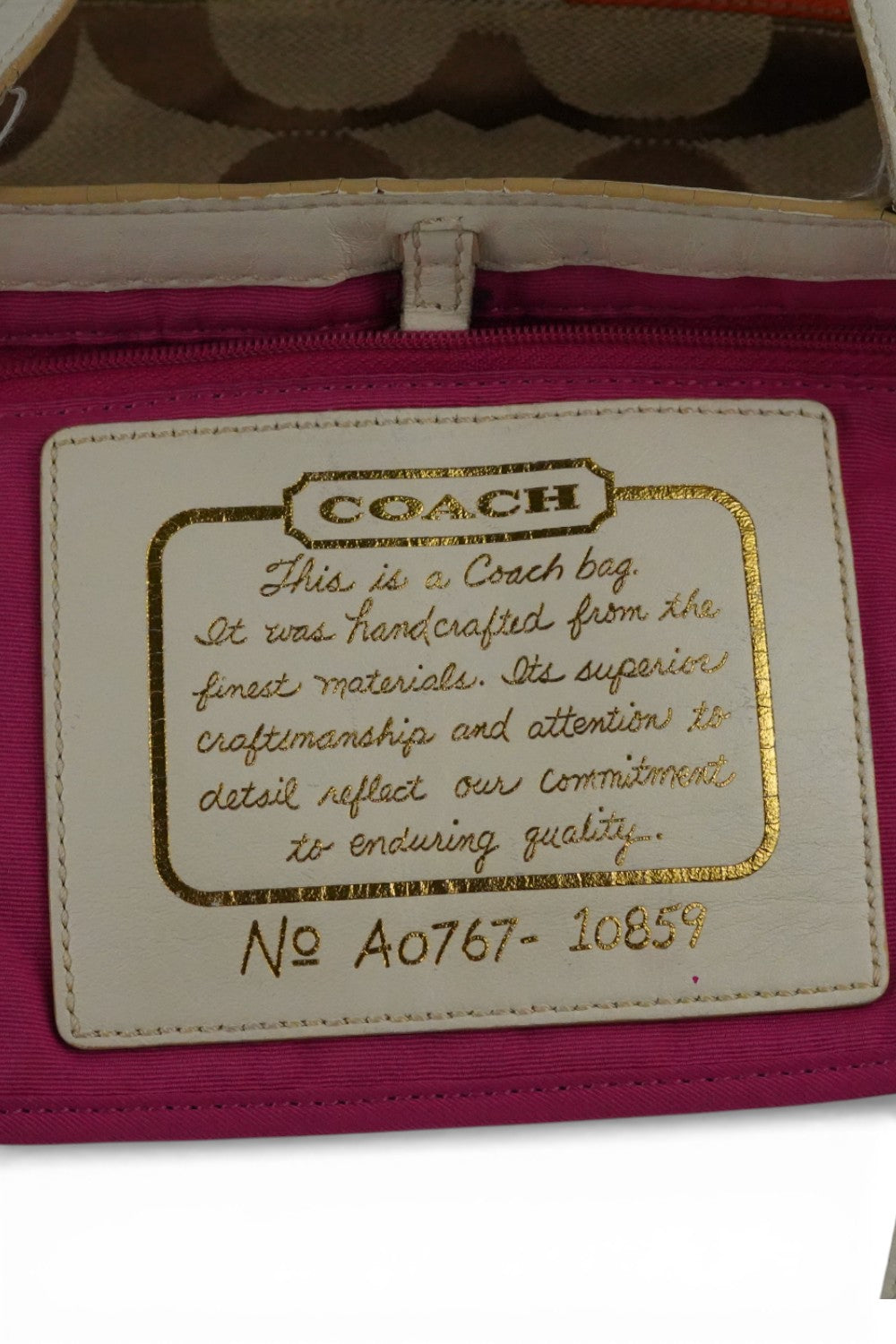Coach Vintage Brown & Multi-colour Signature Stripe Rainbow Tote Shoulder Bag