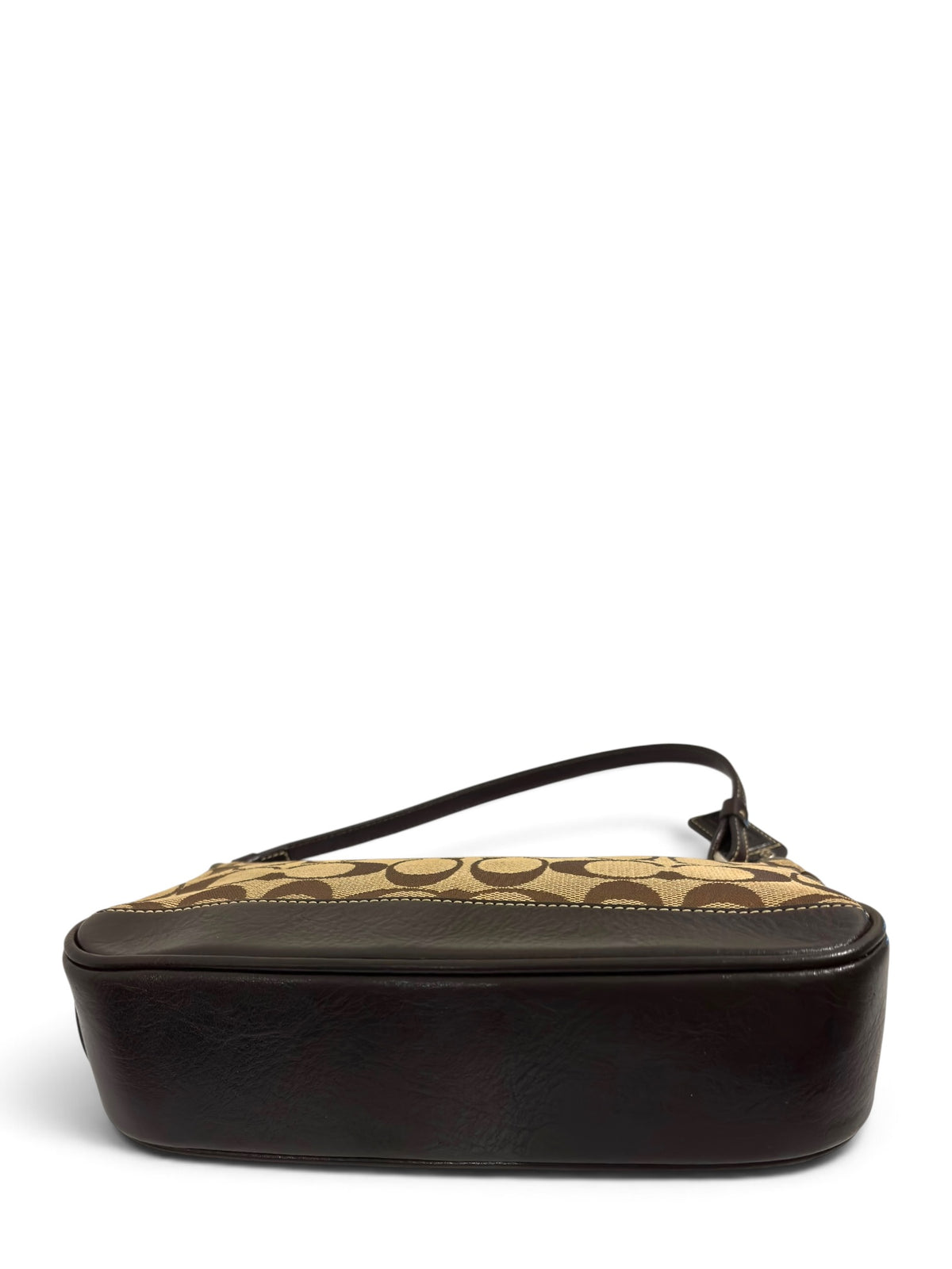 Vintage Coach Bag Mini Demi Signature Shoulder Pouch 6094 In Brown
