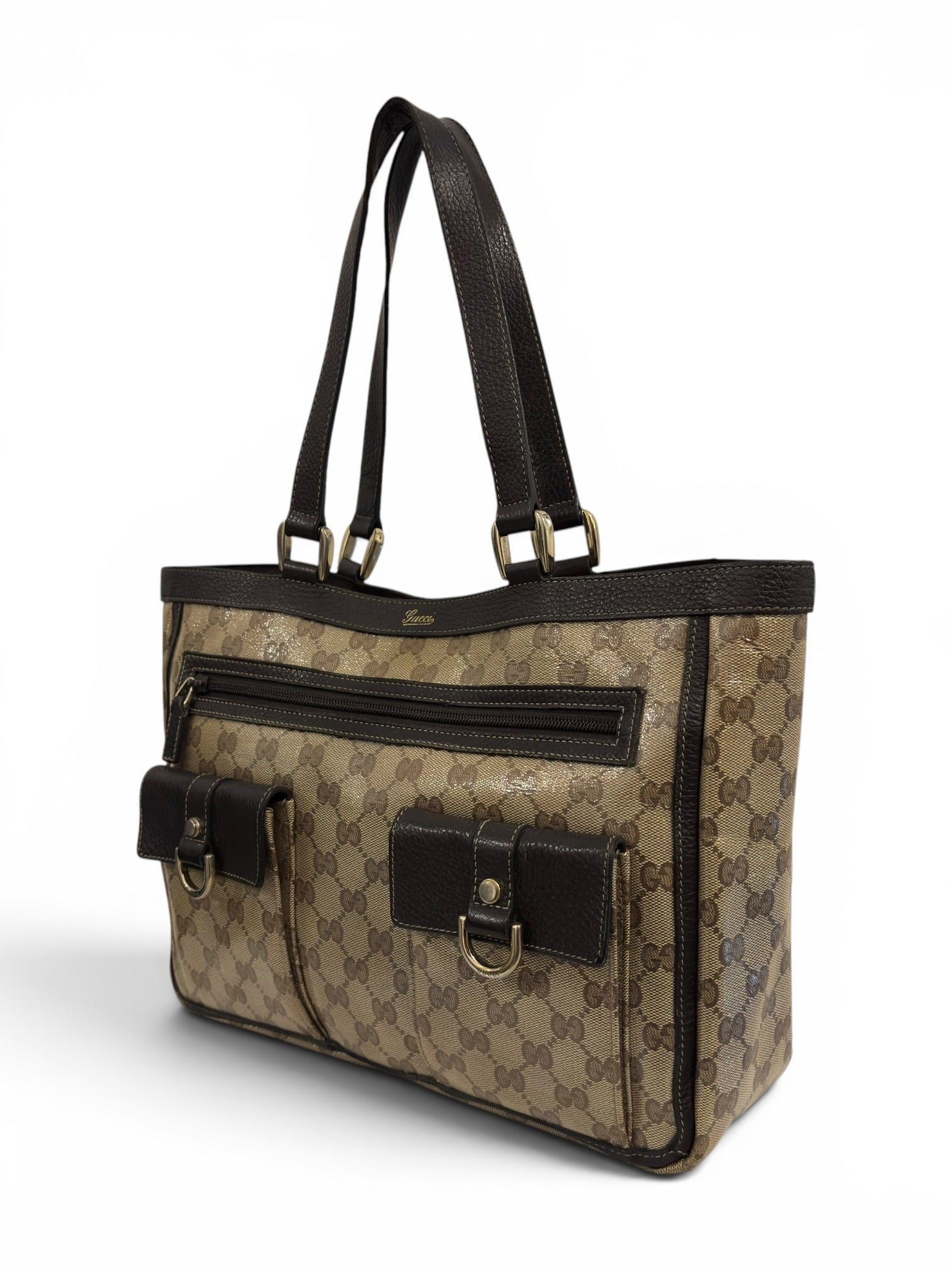 Vintage Gucci Abbey D Ring 002058 Tote Shoulder Bag
