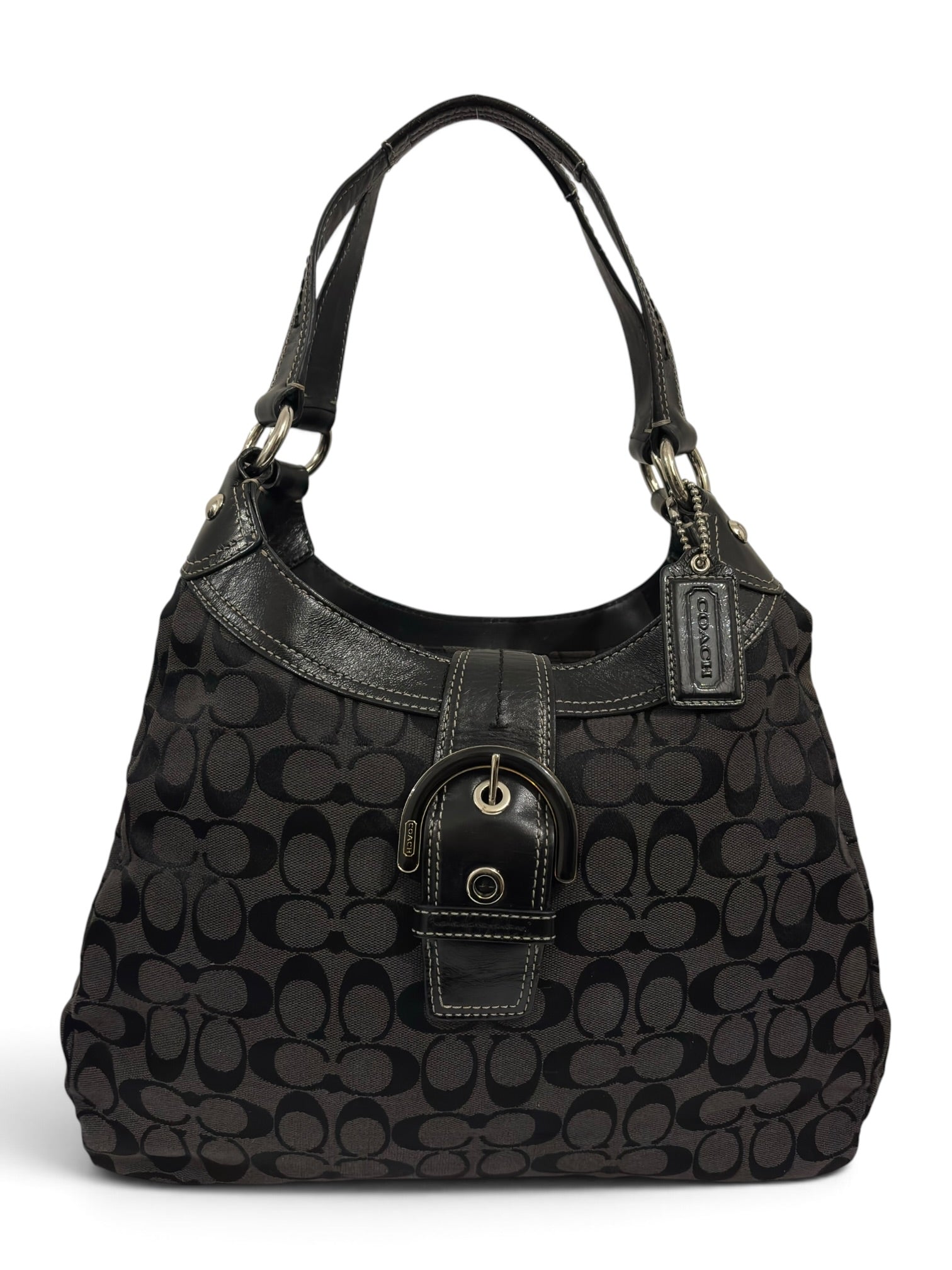 Vintage Coach Soho Lynn Signature Hobo Bag Black
Y2K Shoulder Bag F17403