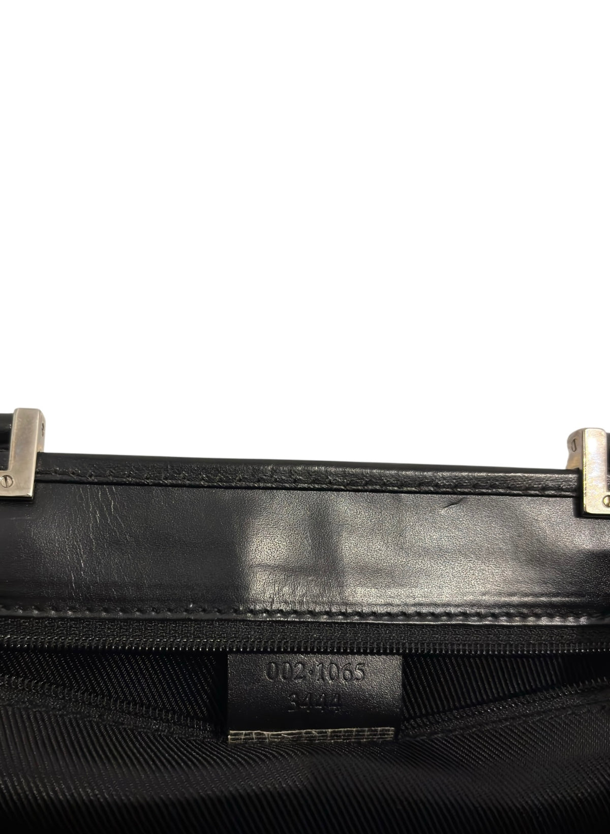 Vintage Gucci Jackie Tote Bag Black GG Canvas 002 1065 3444