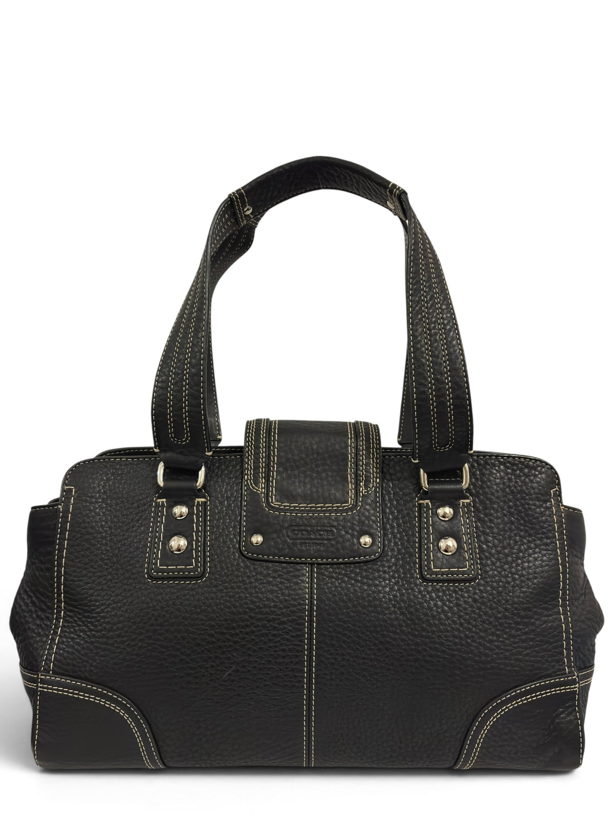 Vintage Coach Hamptons Bag F13961 Pebbled Leather Tote