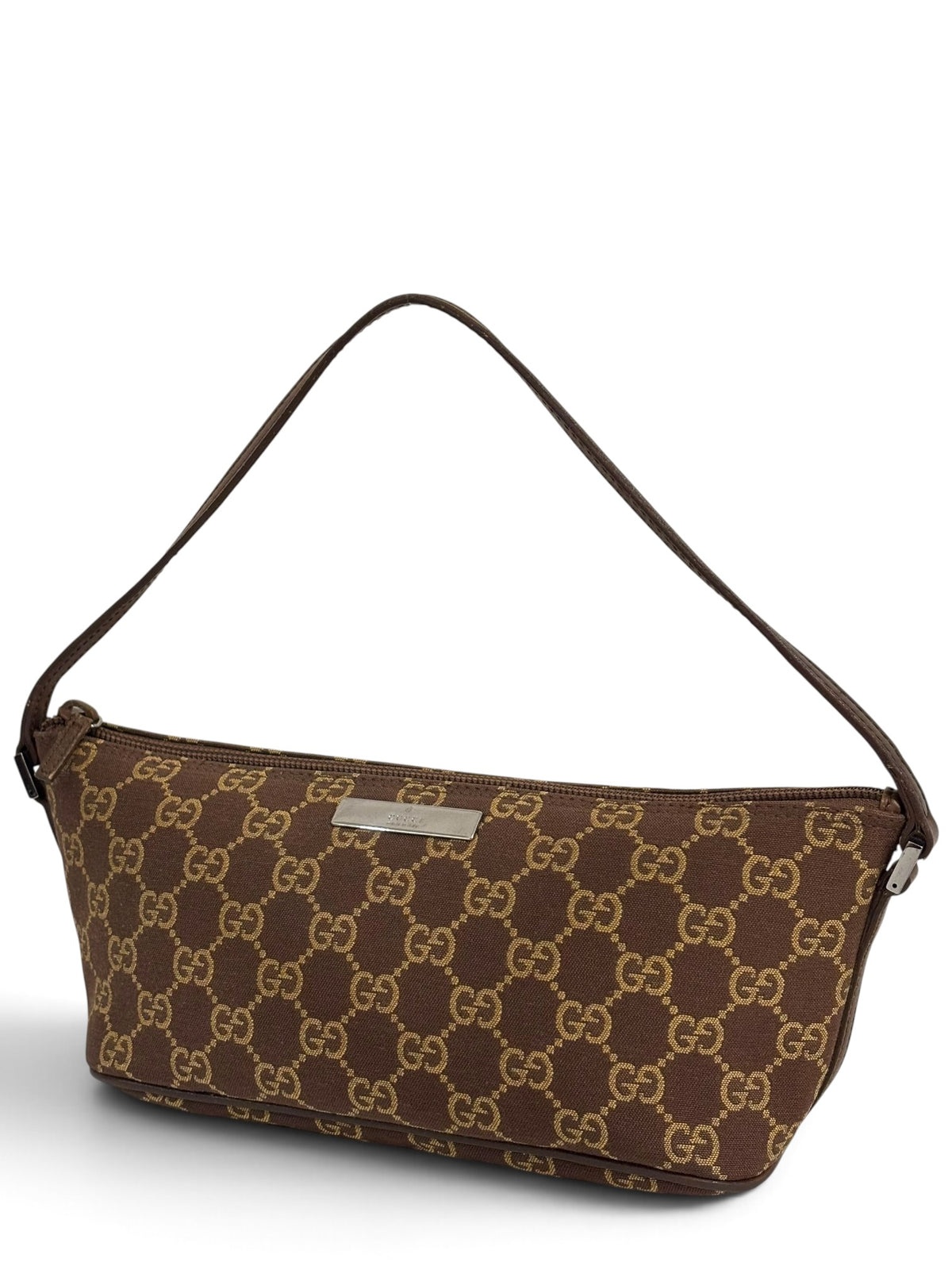 Vintage Gucci Boat Bag 039 1103 GG Monogram Pochette