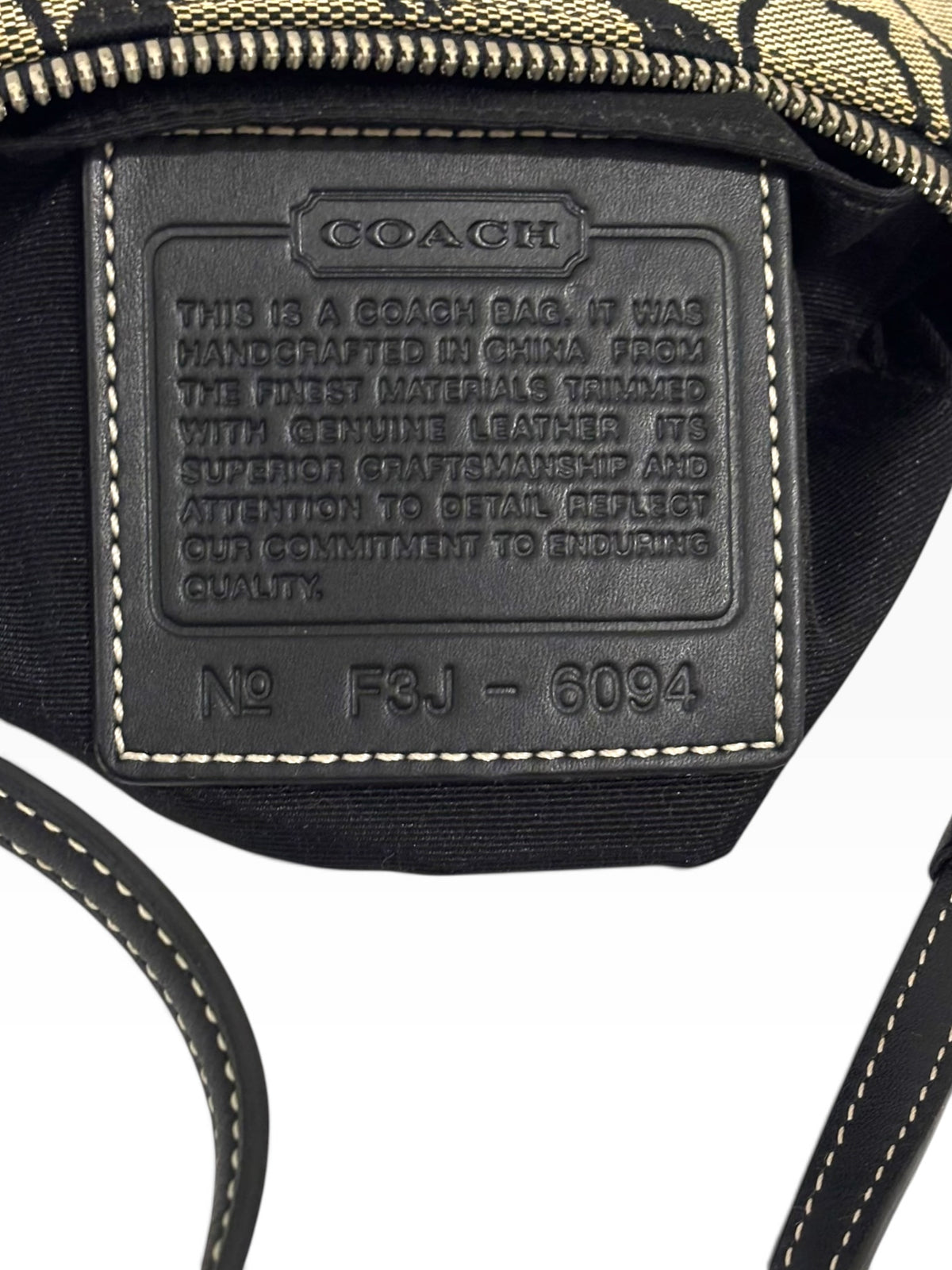 Vintage Coach Demi Bag 6094 Mini Signature Shoulder Bag