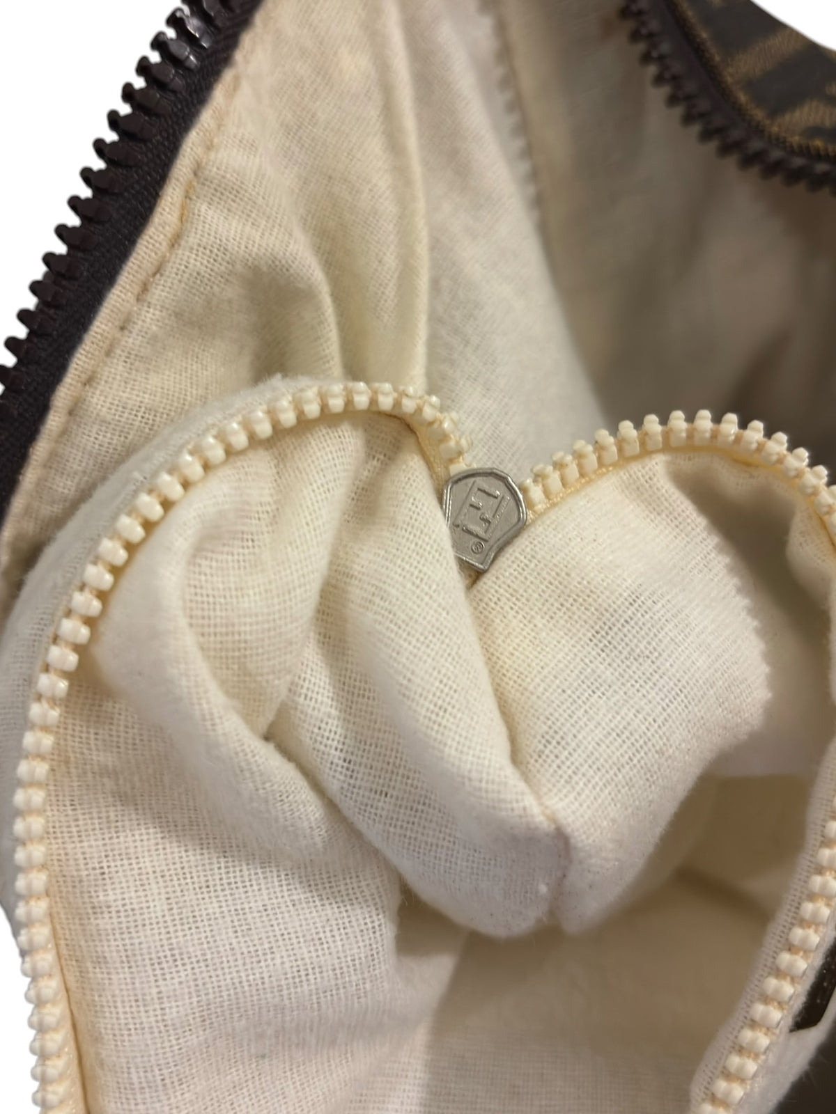 Pre-Owned Fendi Zucca FF Top Handle Bag Signature Vanity