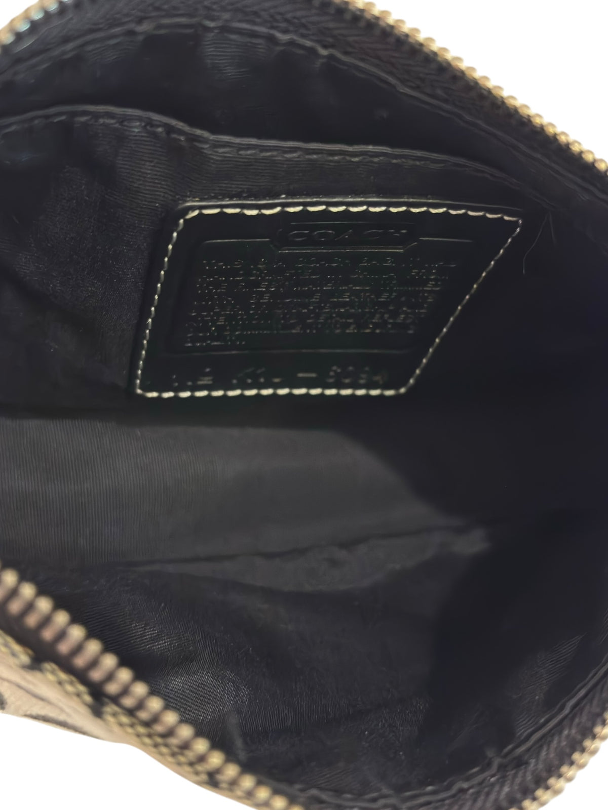 Vintage Coach Demi Bag 6094 In Signature Black & Grey
