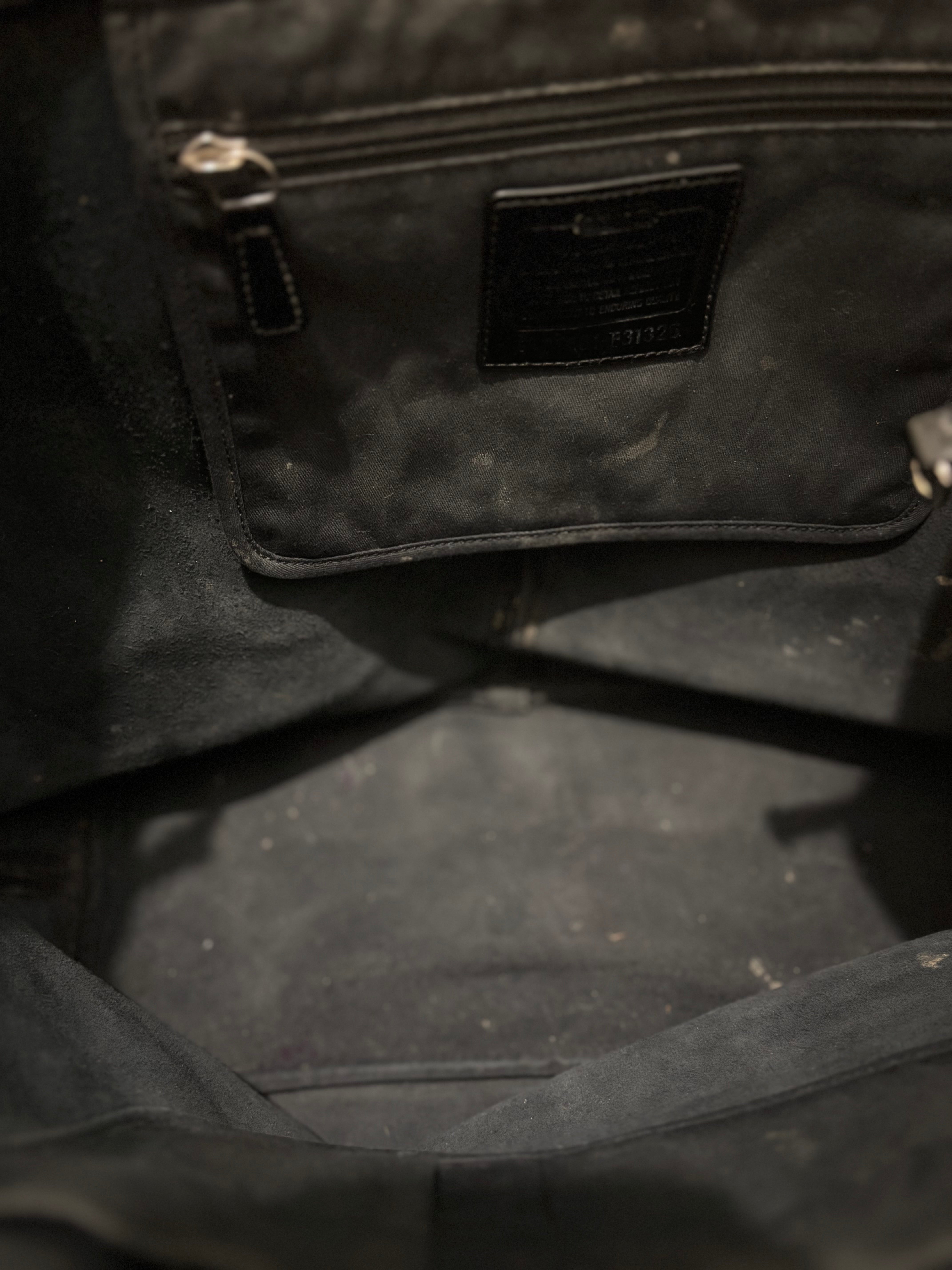 Coach Black Leather XXL Tote Metro Vintage Shoulder Bag