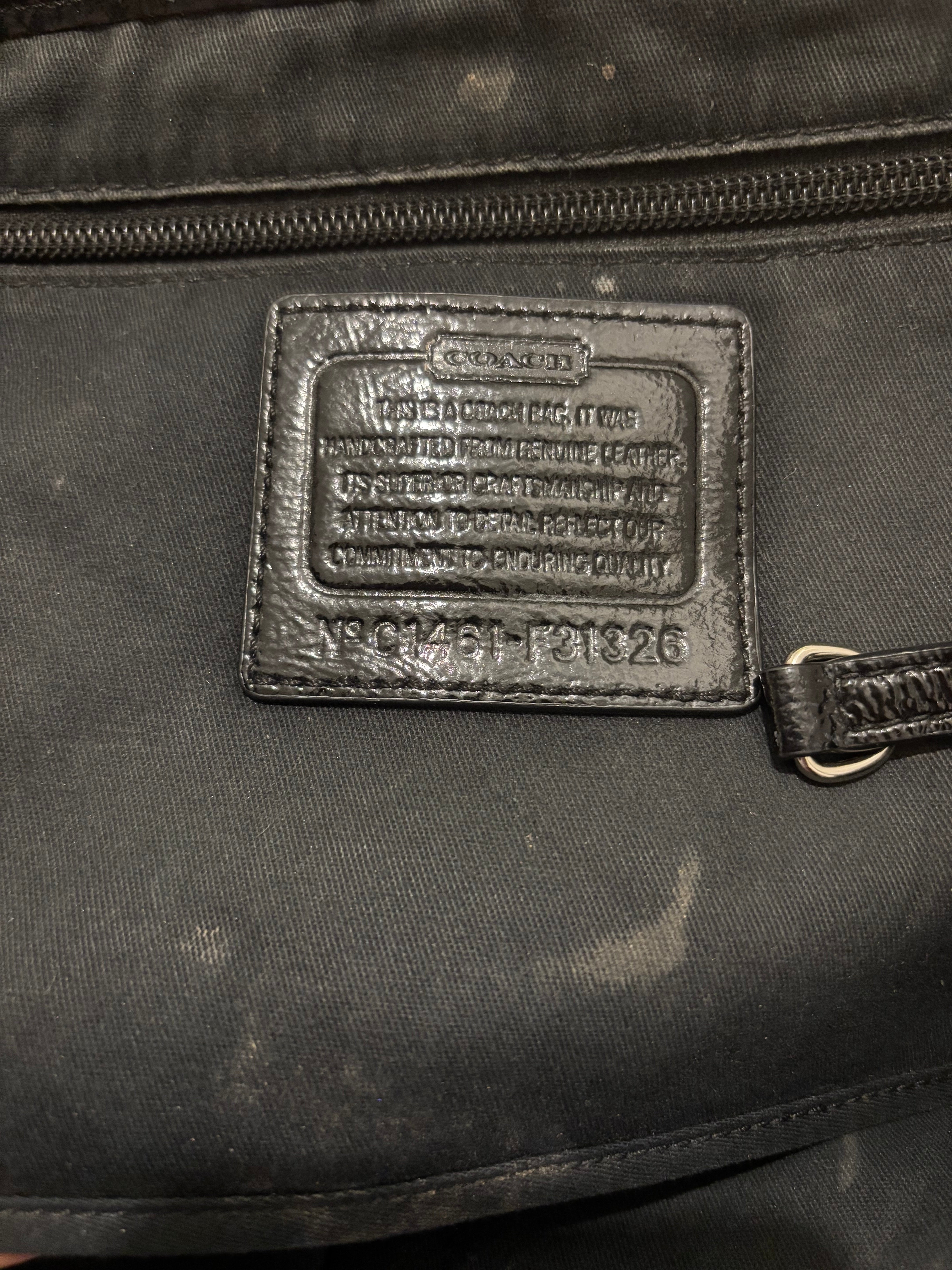 Coach Black Leather XXL Tote Metro Vintage Shoulder Bag