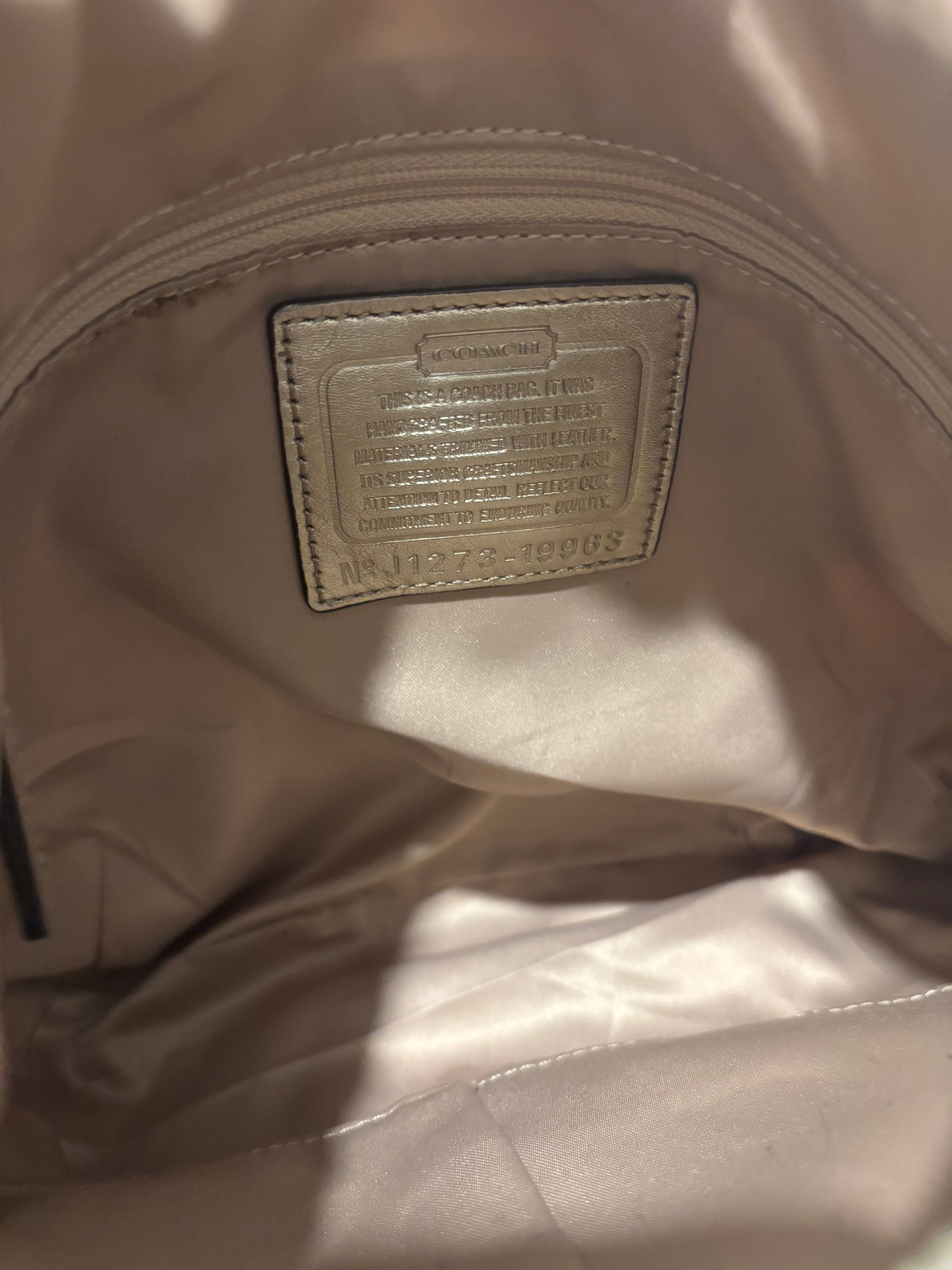 Coach Limited Edition Pink White Silver Sequin Kristen Scarlet Hobo Shoulder Bag