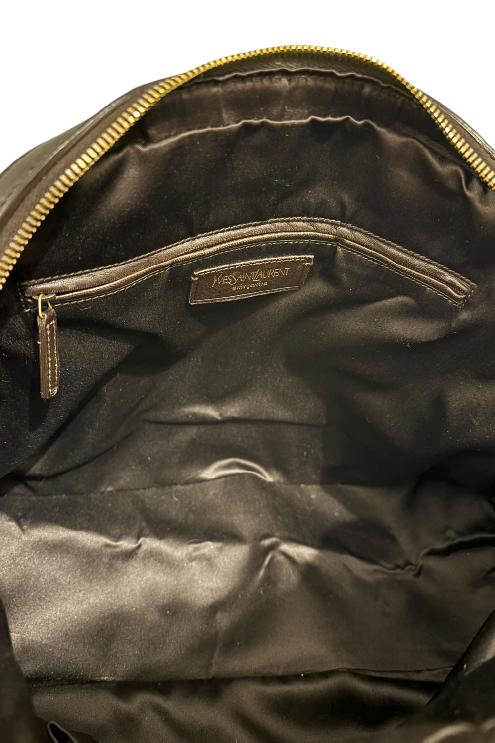 Yves Saint Laurent Muse Dark Brown Leather Shoulder Bag YSL