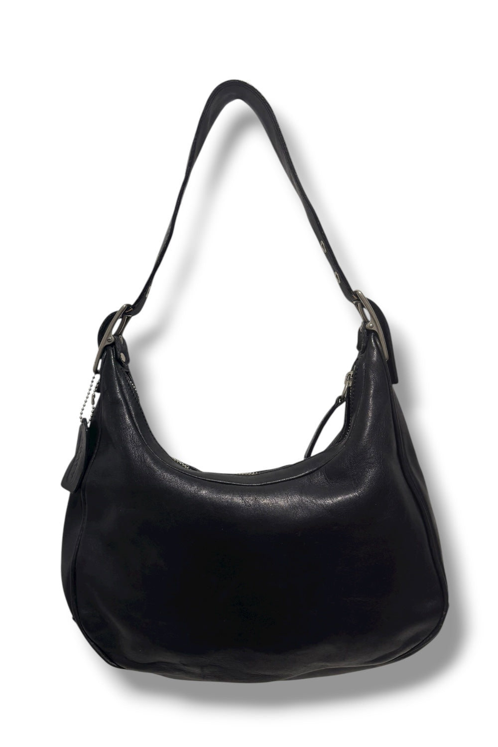 Coach Black Legacy West Zoe Crescent Vintage Hobo Leather Shoulder Bag