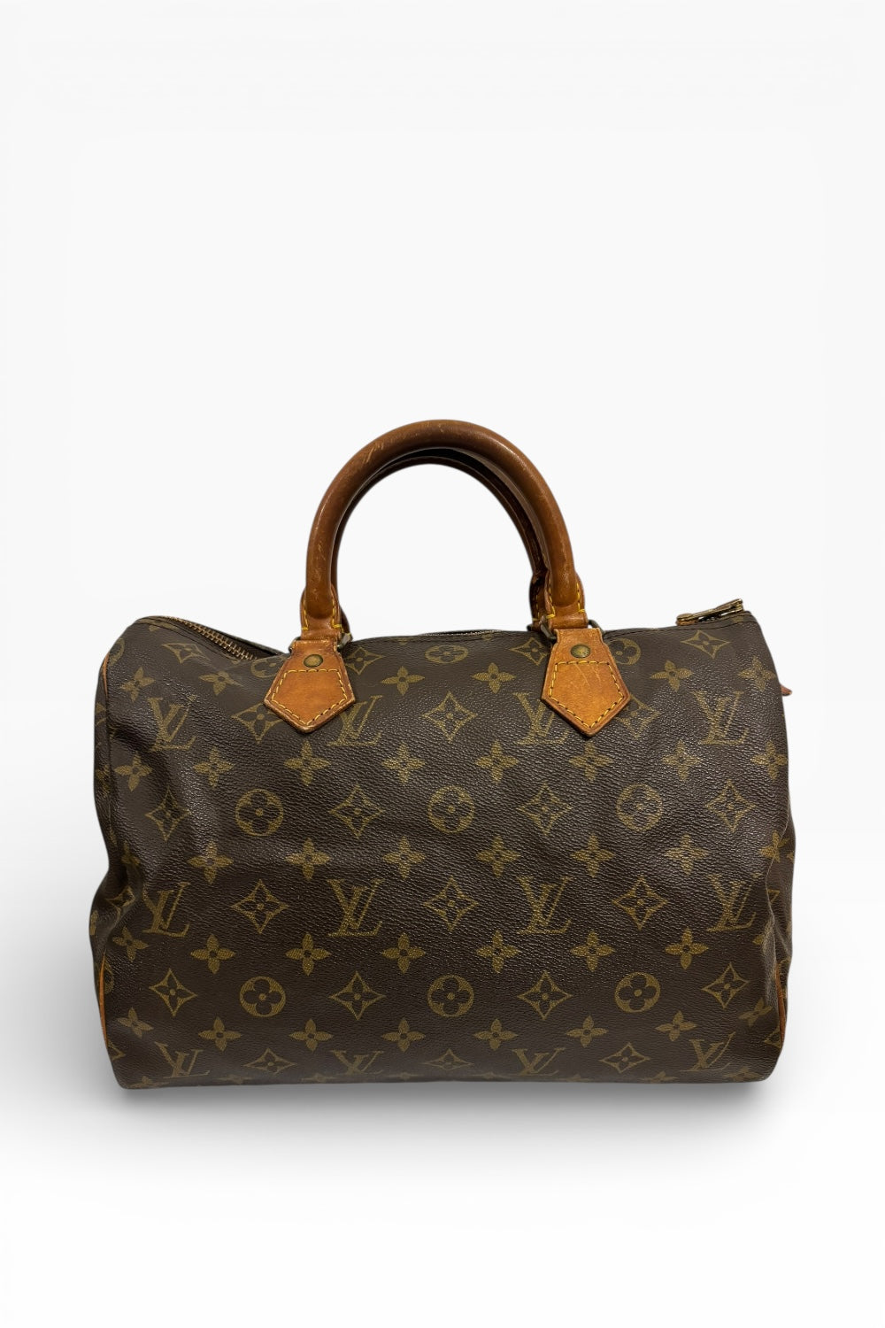 Louis Vuitton Brown Speedy 30 Monogram Canvas & Leather Handbag