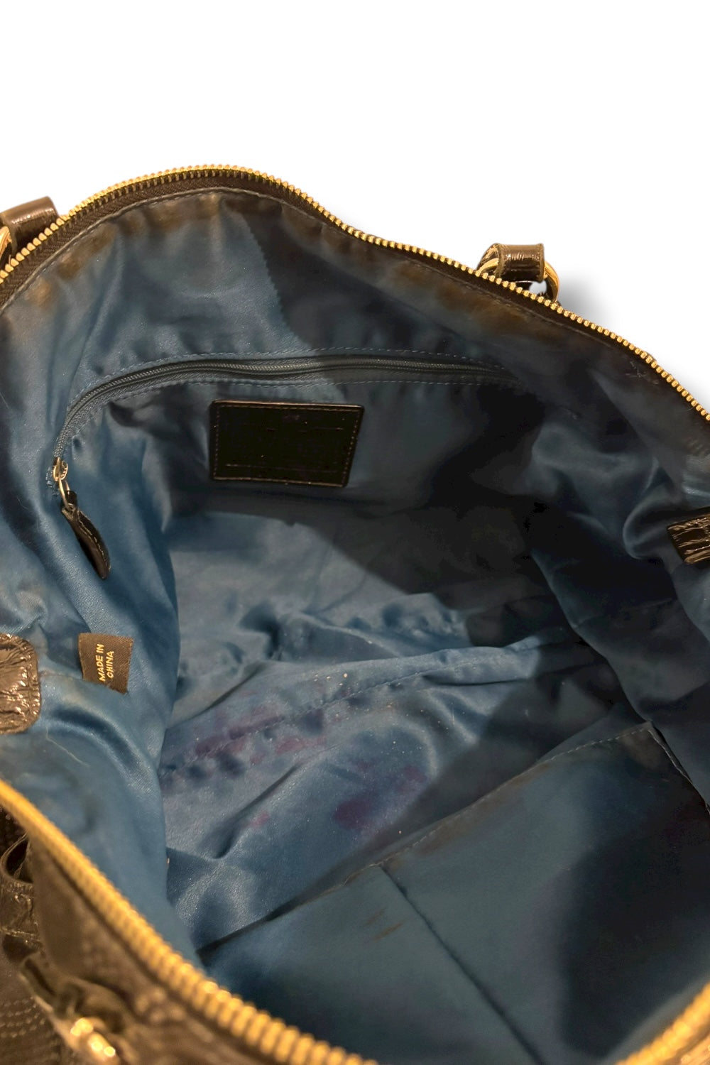 Coach Black Madison Sophia Signature Grey Canvas / Sateen Leather Shoulder Bag