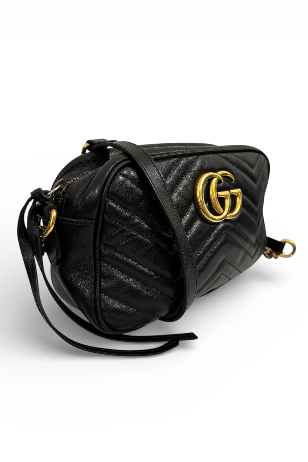 Gucci GG Marmont Small Matelasse Leather Crossbody Camera Shoulder Bag