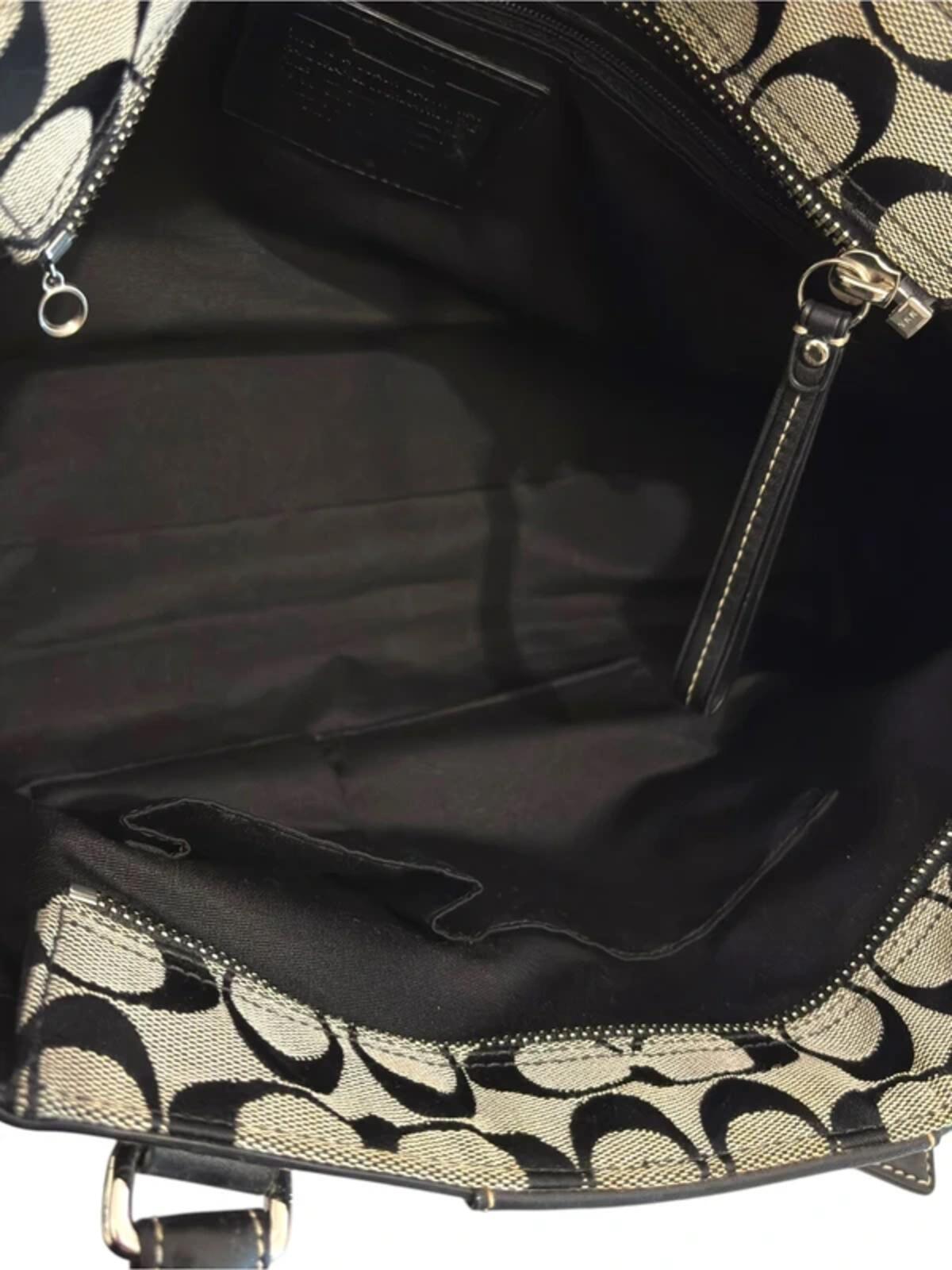 Vintage Coach Bag Hamptons Signature Braided Tassel Tote F13068